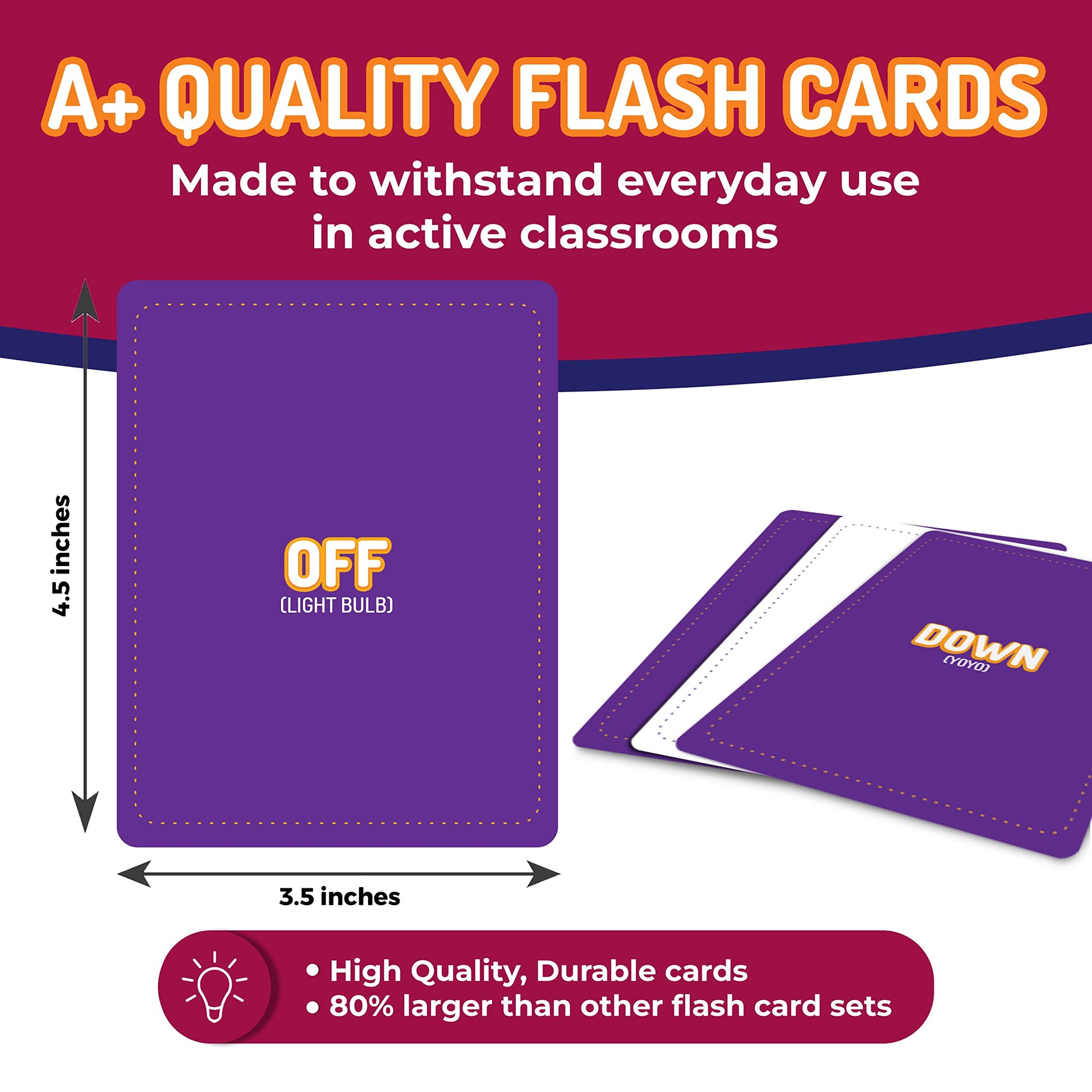 CreateFun Opposites Flash Cards, 50 Realistic Matching Photo Cards,25 Pairs