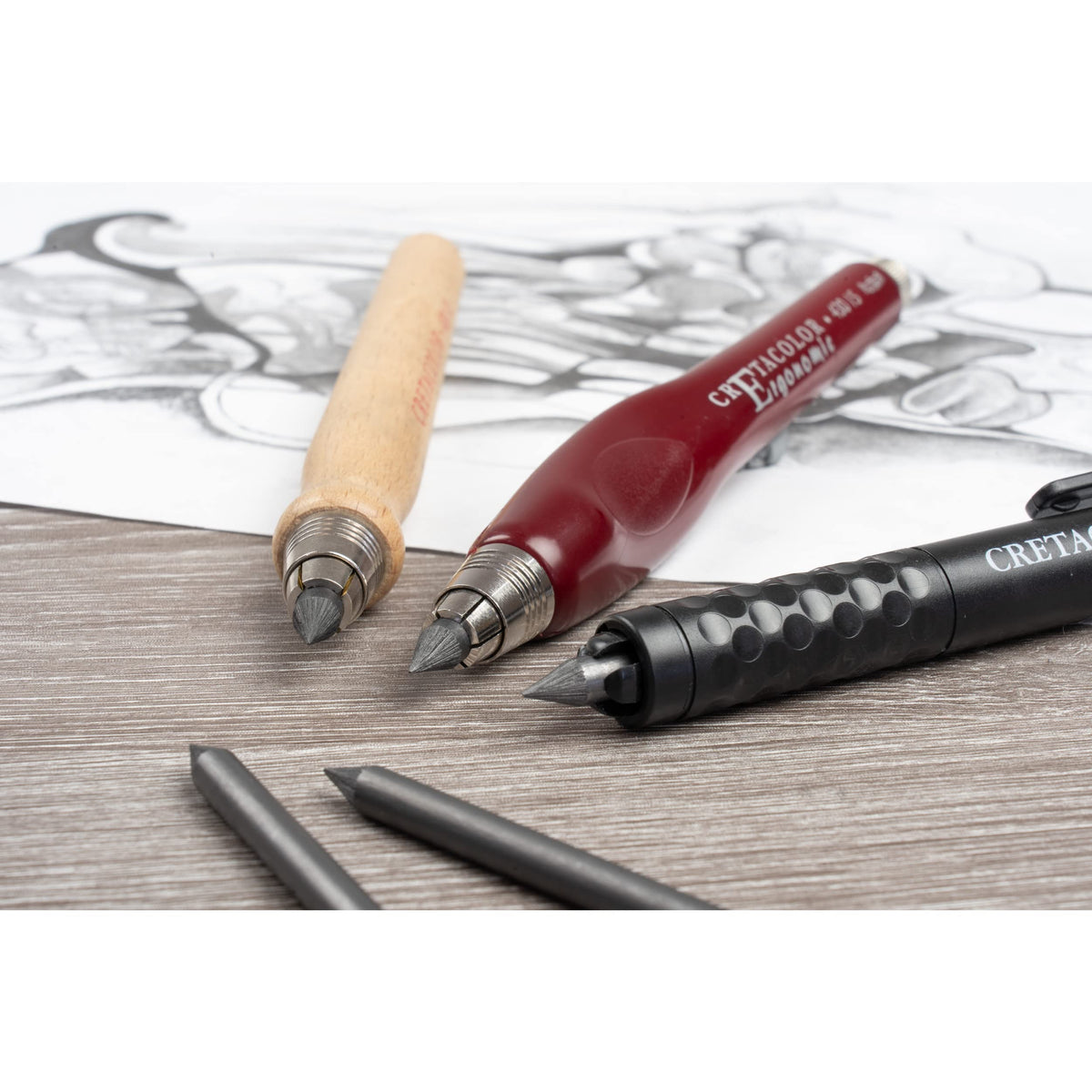 Cretacolor 5.6mm Lead Holder, Brown