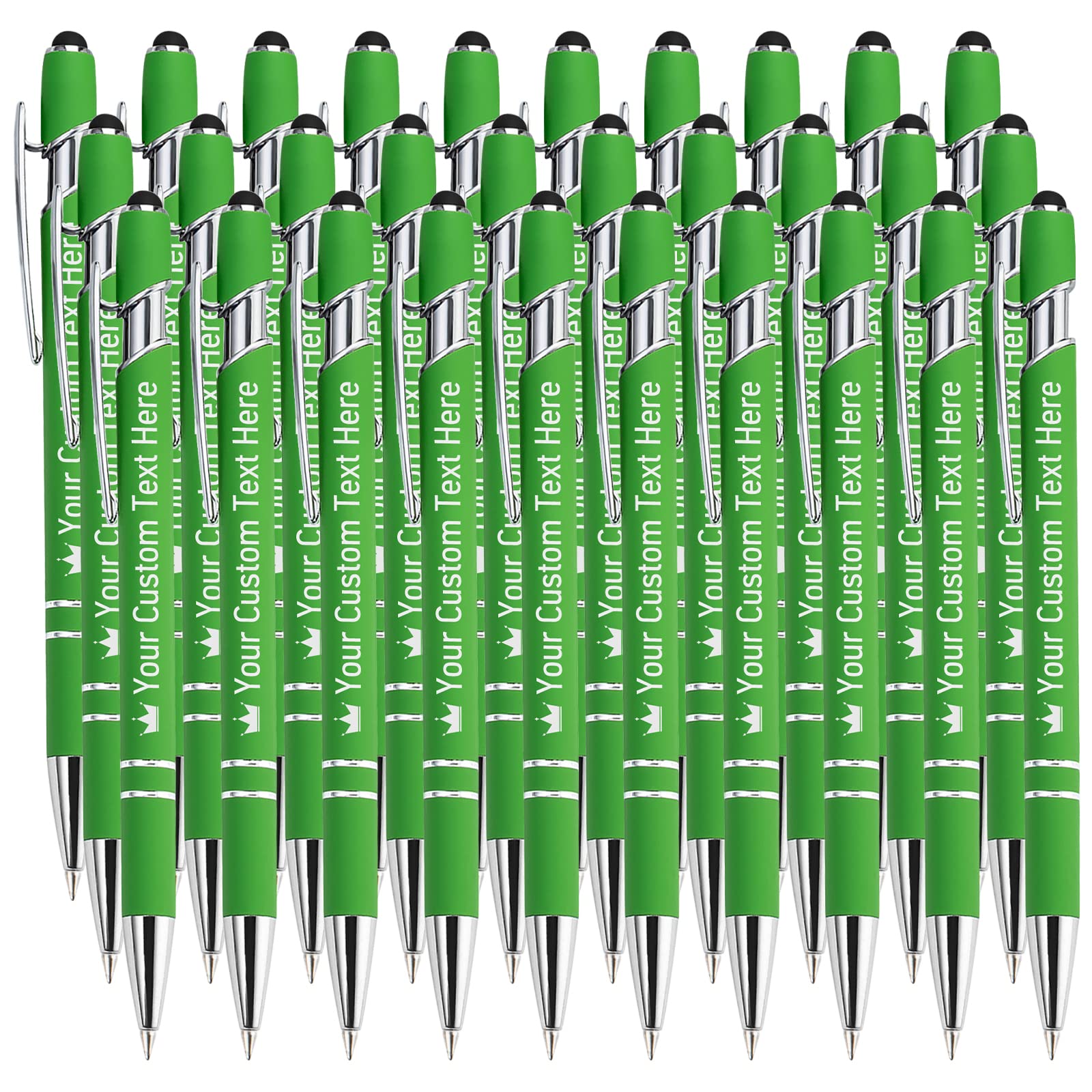 STREADVE Personalized Custom Pens with Name Engraved Logo Text Pen, Pack of 30 Customized Smooth