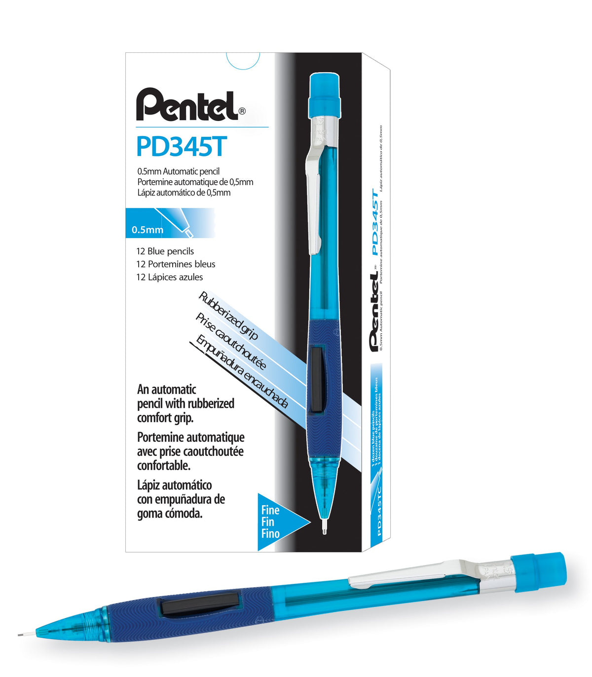 Quicker Clicker Mechanical Pencil (0.5mm) Transparent Blue Barrel