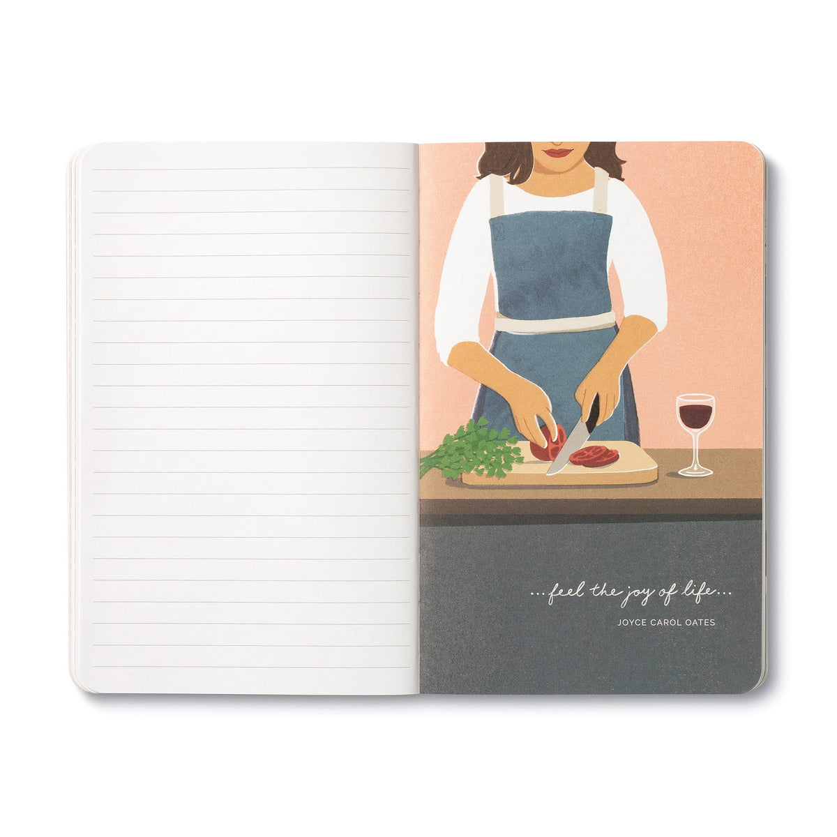 Compendium Softcover Journal - Life is to be enjoyed. – A Write Now Journal with 128 Lined Pages