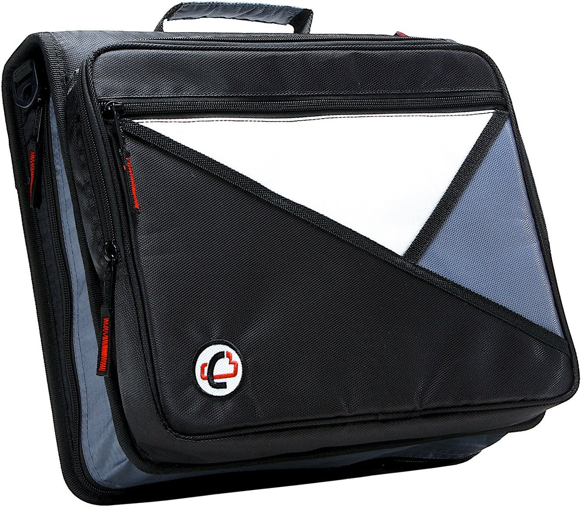 Case-it Laptop Zipper Binder | 2-Inch Rings | LT-007 Black