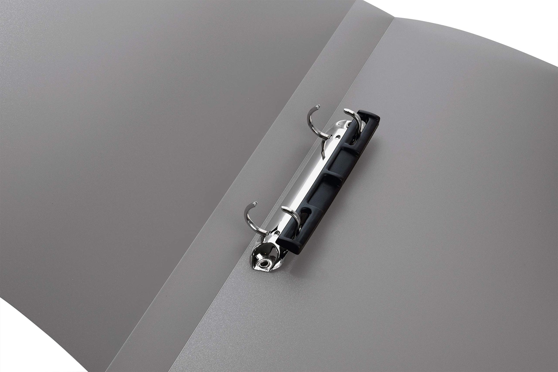 HERMA Ring Binder Translucent in Grey, A4, 25 mm Spine, Slim 2-Ring Binder Made of Plastic