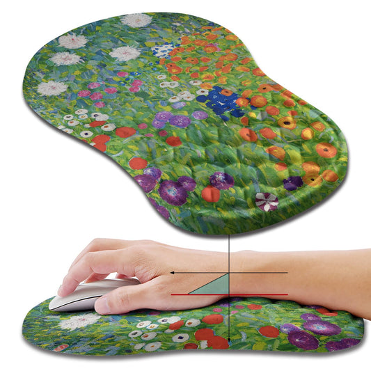 Hokafenle Ergonomic Mouse Pad Wrist Support, Wrist Rest Mousepad for Carpal Tunnel Pain Relief with