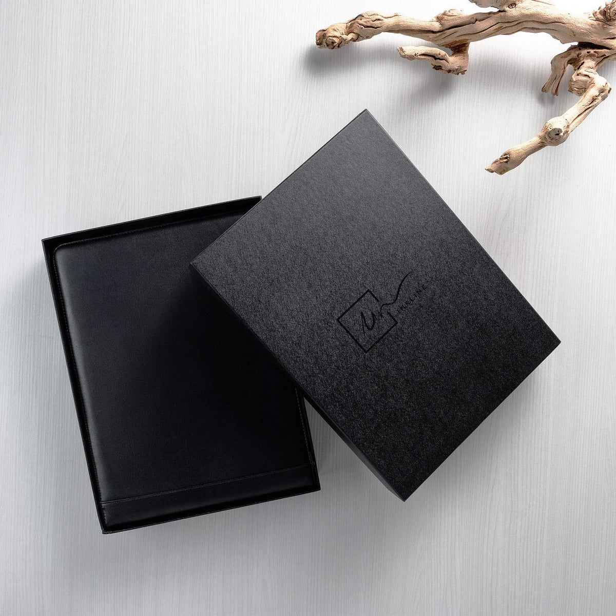 Inkline 7 Ring Check Binder Portfolio -Professional PU Leather Binder with Zippered Closure -500
