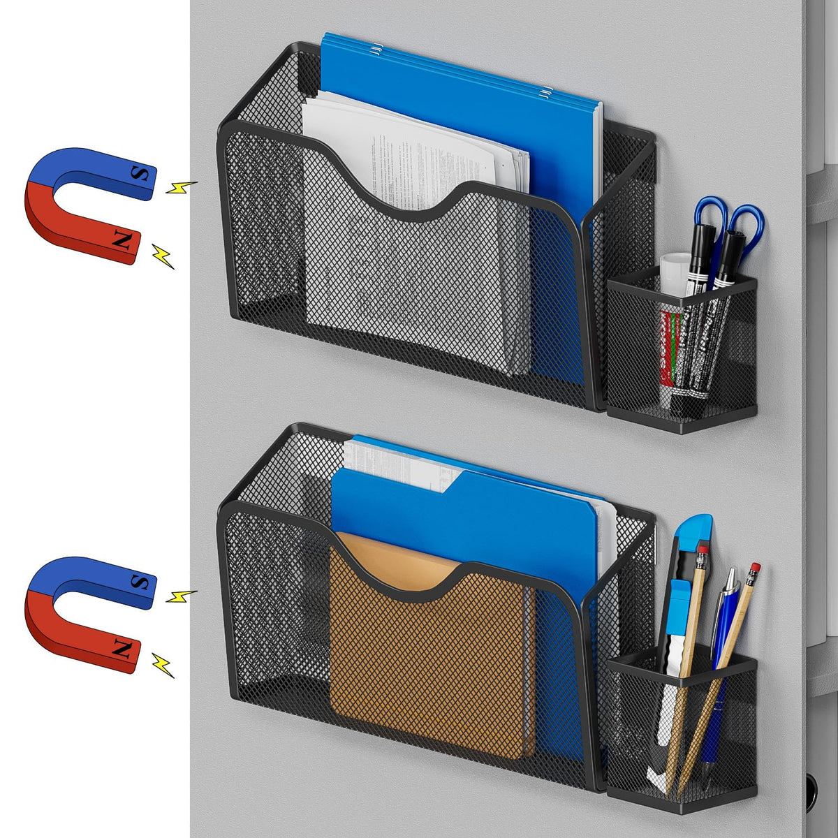 JANE EYRE Magnetic File Holder - Dual Magnets Hanging File Organizer