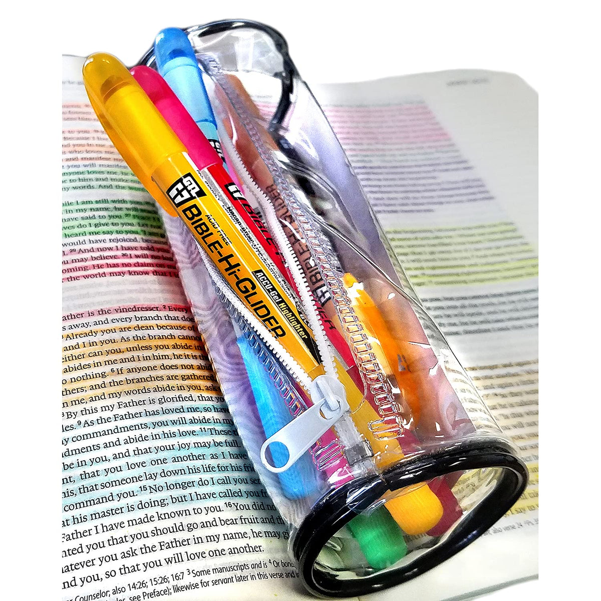 G.T. Luscombe Company, Inc. Accu-Gel Bible-Hi-Glider Inductive Bible Study Set | No Bleed Solid Gel