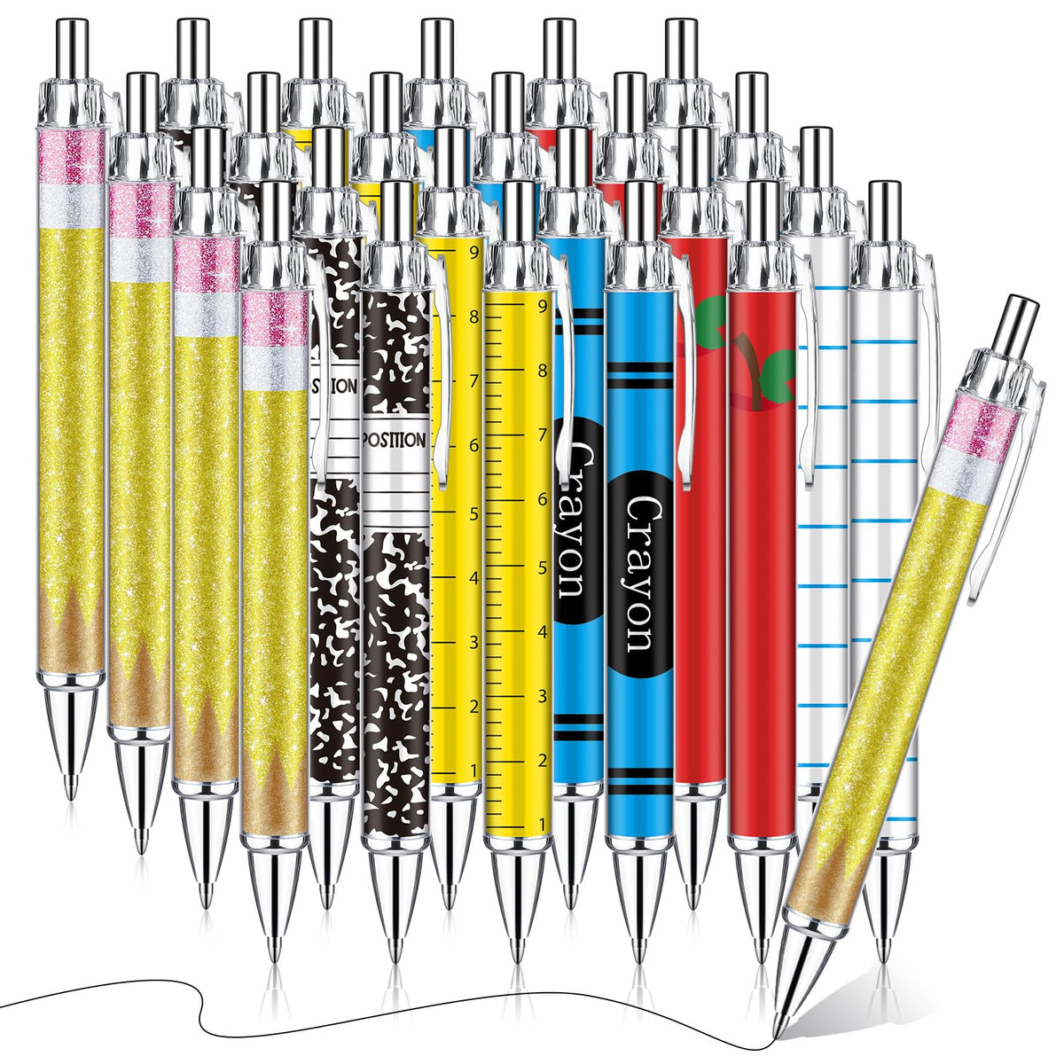 Motipuns 60 Pcs Teacher Pens Bulk Christmas Teacher Appreciation Gifts Bulk