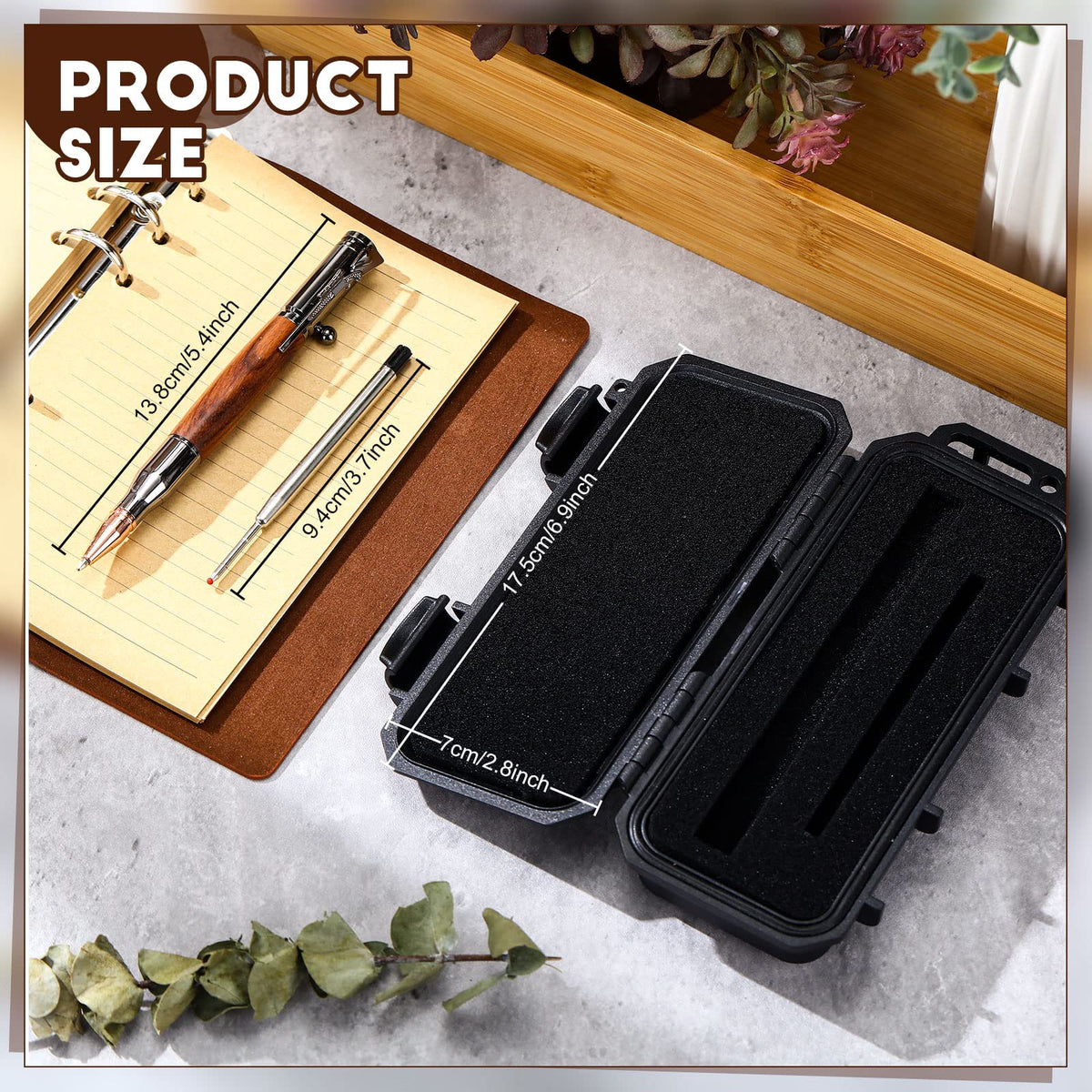 Crtiin Bolt Action Gun Pen Bullet Ballpoint for Gun Lover,Wood