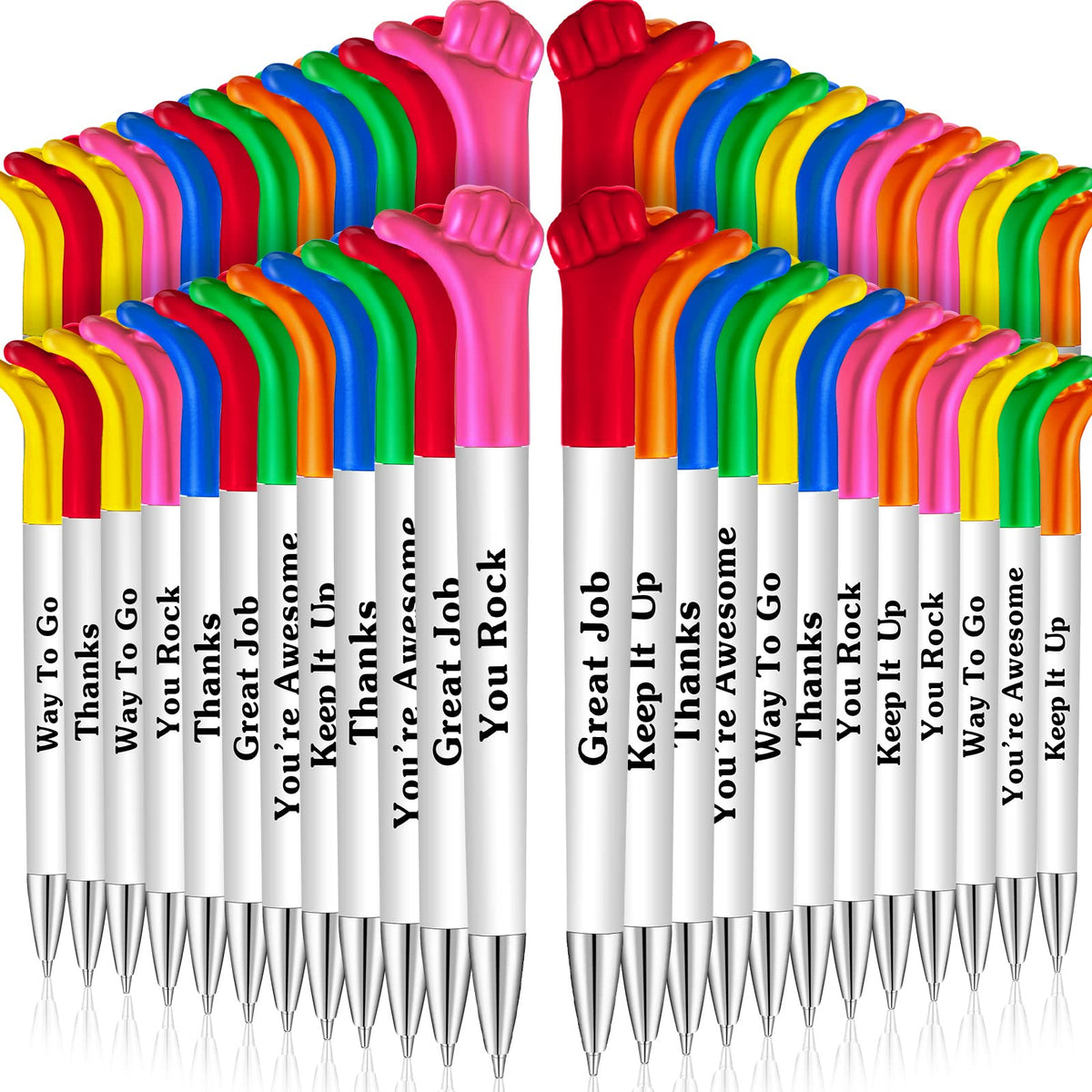 Woanger 54 Pieces Thank You Pens Thumb up Pens Employee Appreciation Gifts