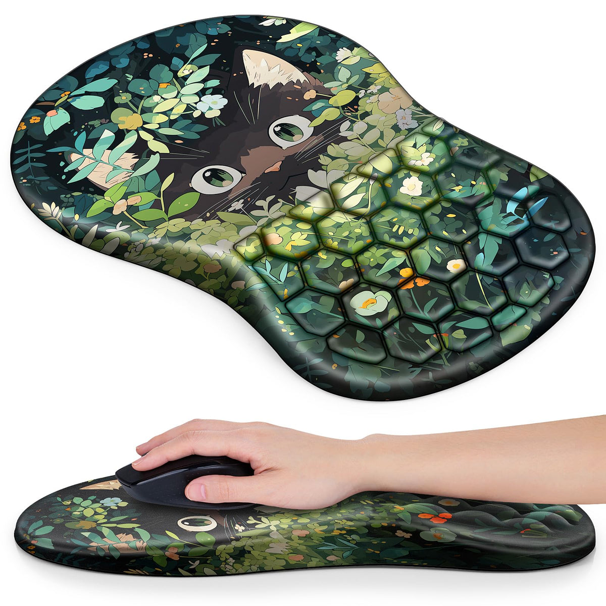 Mouse Pad with Wrist Rest, Canjoy Ergonomic Wrist Support with Massage