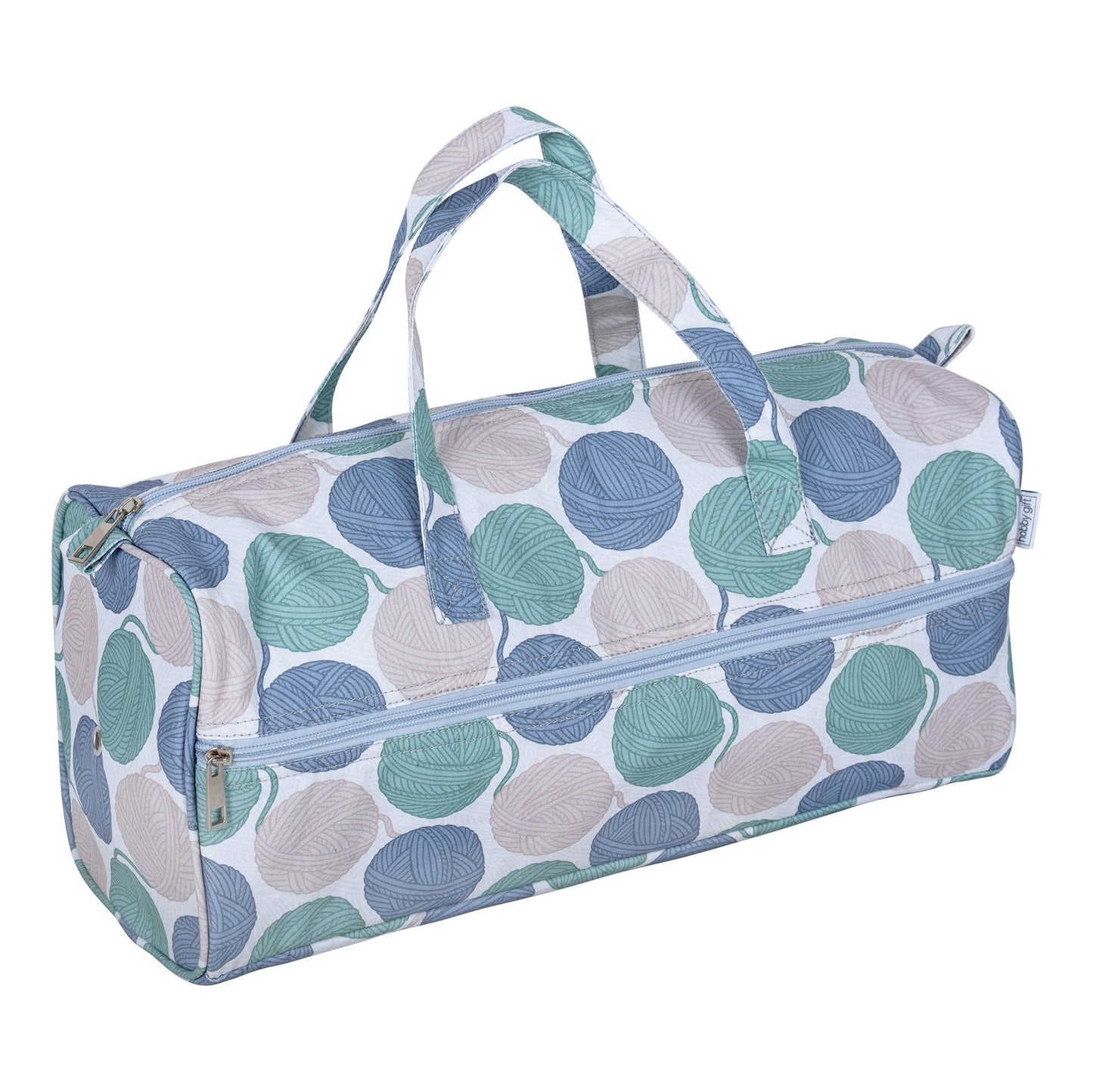 Hobby Gift Knitting Bag Large Yarn Storage Bag with Zippered Compartments for Knitting Needles