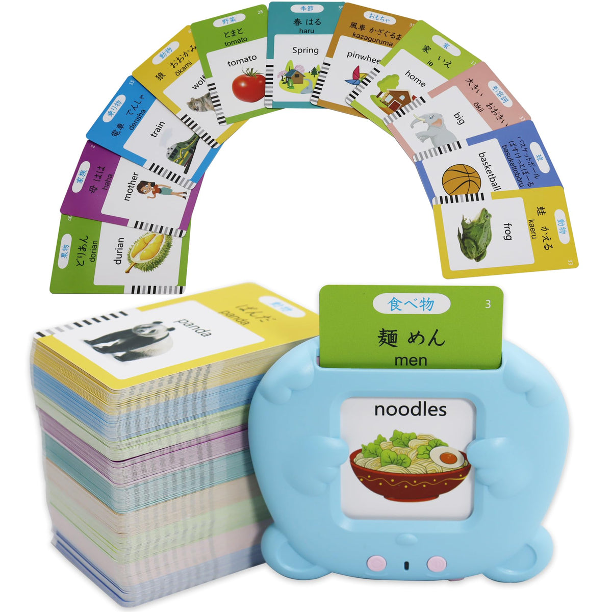 MAYAPHILOS 510 Sight Words Japanese and English Talking Flash Cards