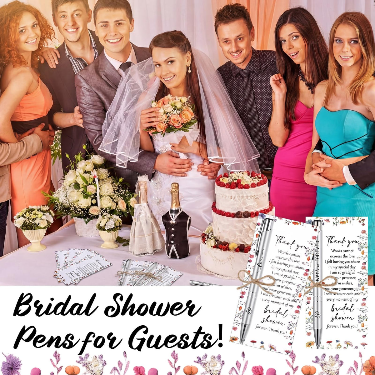 Chiisong 30 Sets Bridal Shower Favors for Guests, Wild Flower