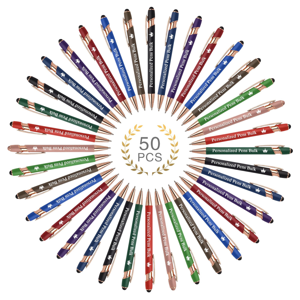 WNNNS Bulk Custom Pens Personalized, Up to 3000 PCS Customized Pens with Name & Logo, Retractable