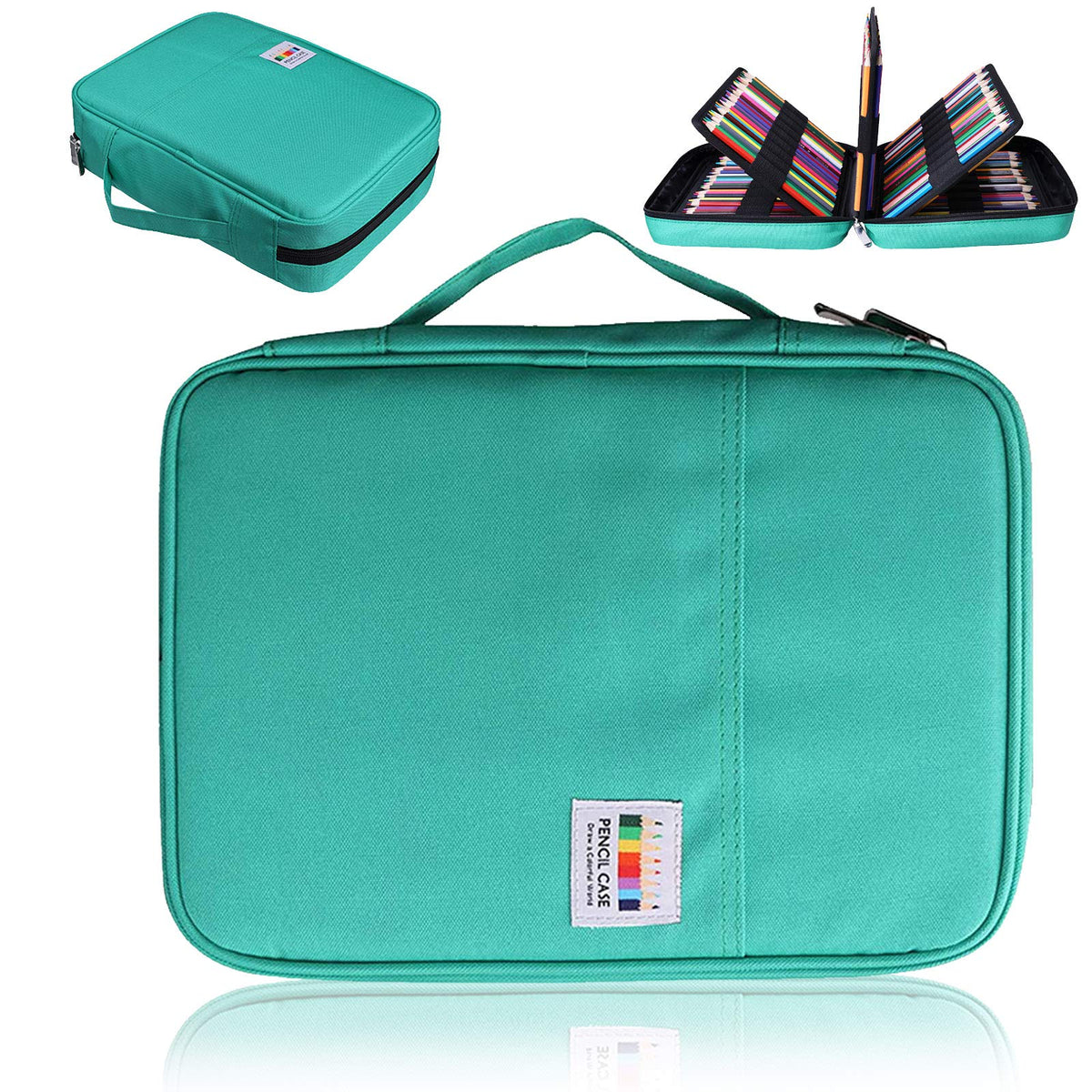 AYVANBER Colored Pencil Case 220 Slots Gel Pens Holder Waterproof Organizer Bag Portable Artist