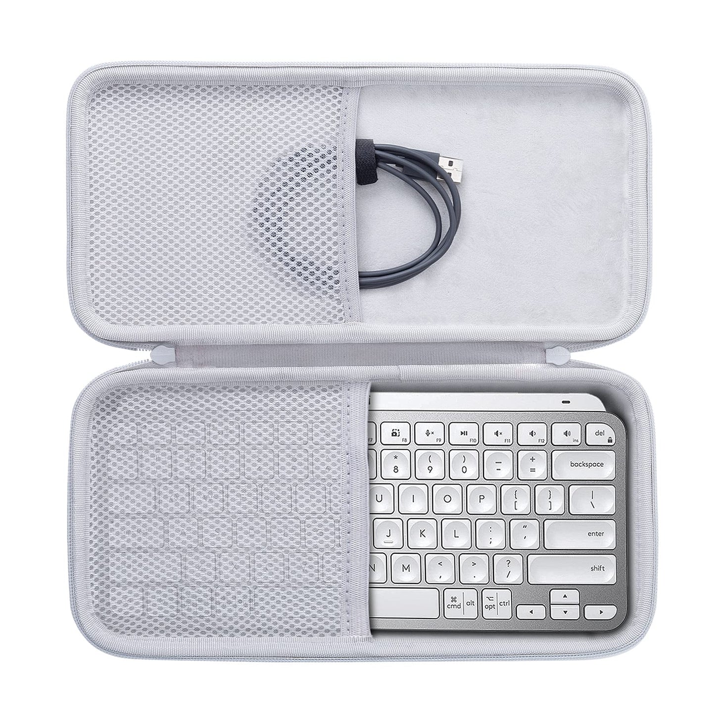 Aenllosi Hard Case for Logitech MX Keys Mini Advanced Keyboard, White