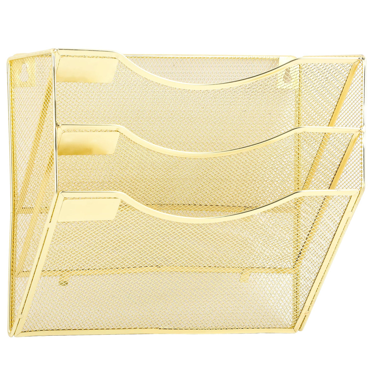 EASEPRES 3 Pocket Mesh Hanging Wall File Organizer, Wall Mounted Mail Paper Document Folder Holder