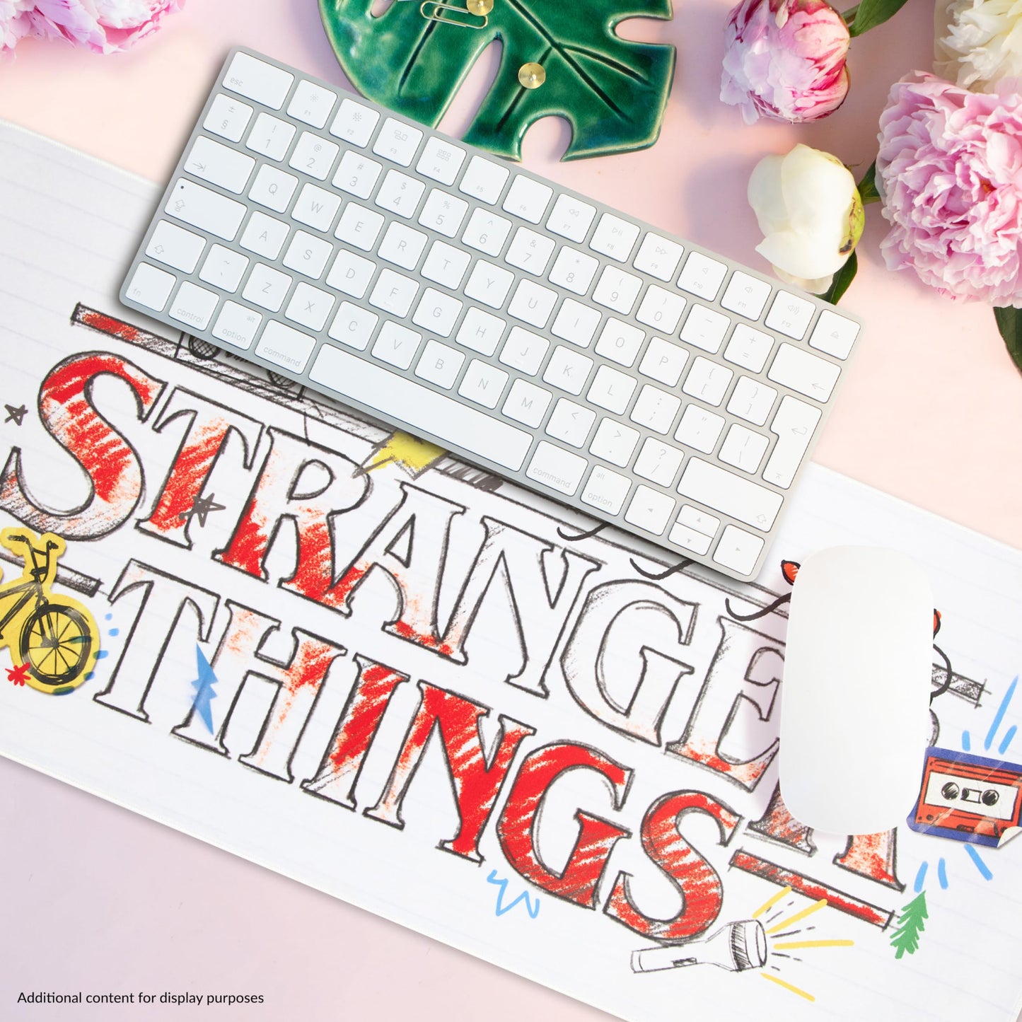 Stranger Things Desk Pad Large Mouse Mat 31.2 x 13.9 Desk Protector Mat PC Laptop Keyboard and