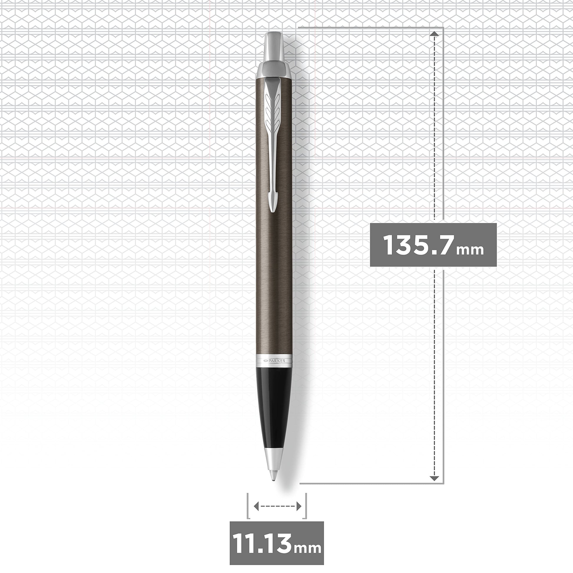 Parker IM Ballpoint Pen, Dark Espresso with Medium Point Black Ink Refill, Gift Box (1975560)