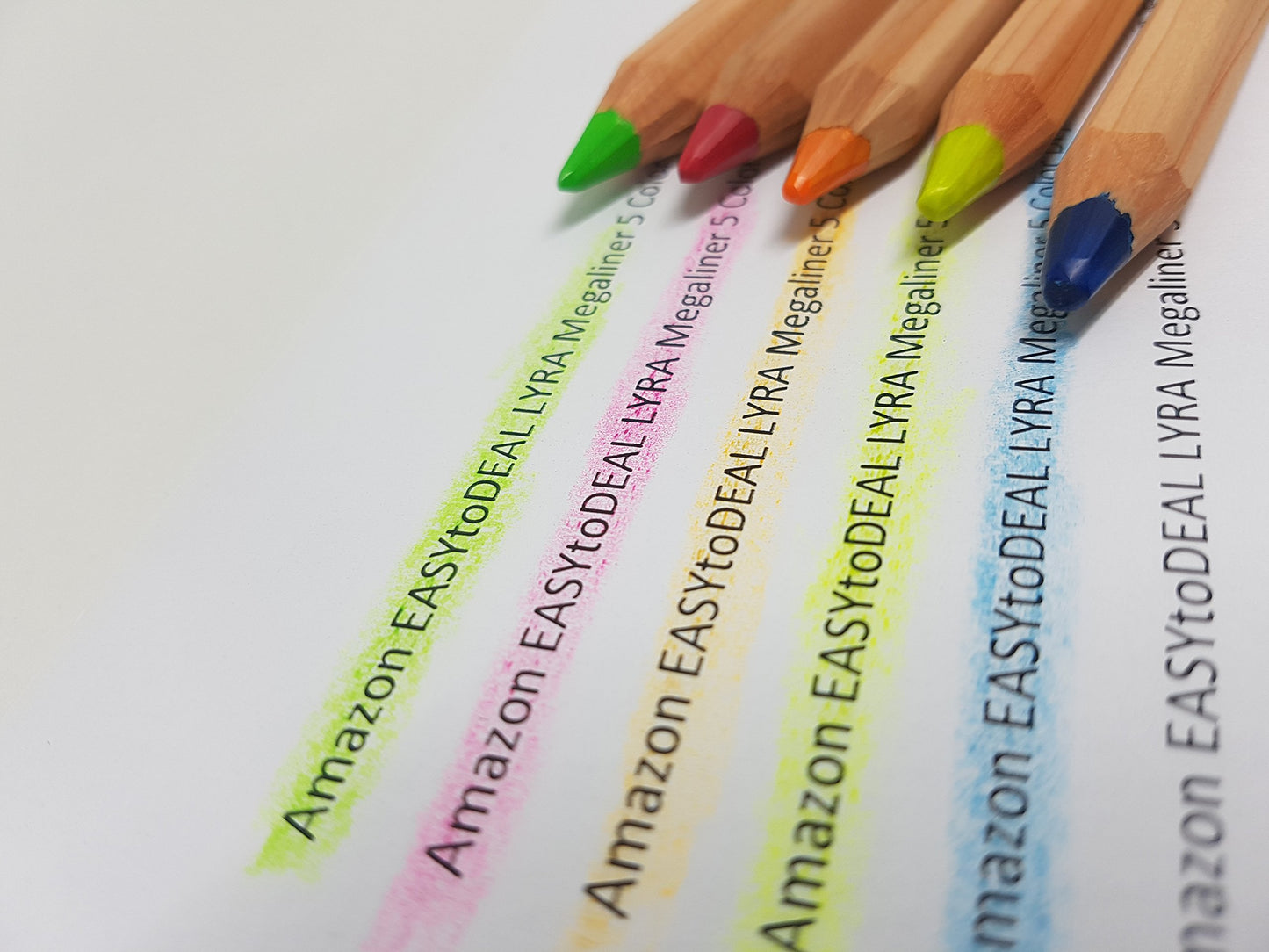 LYRA dry highlighters pencils bible safe and office supplies, unlacquered Neon highlighter colored