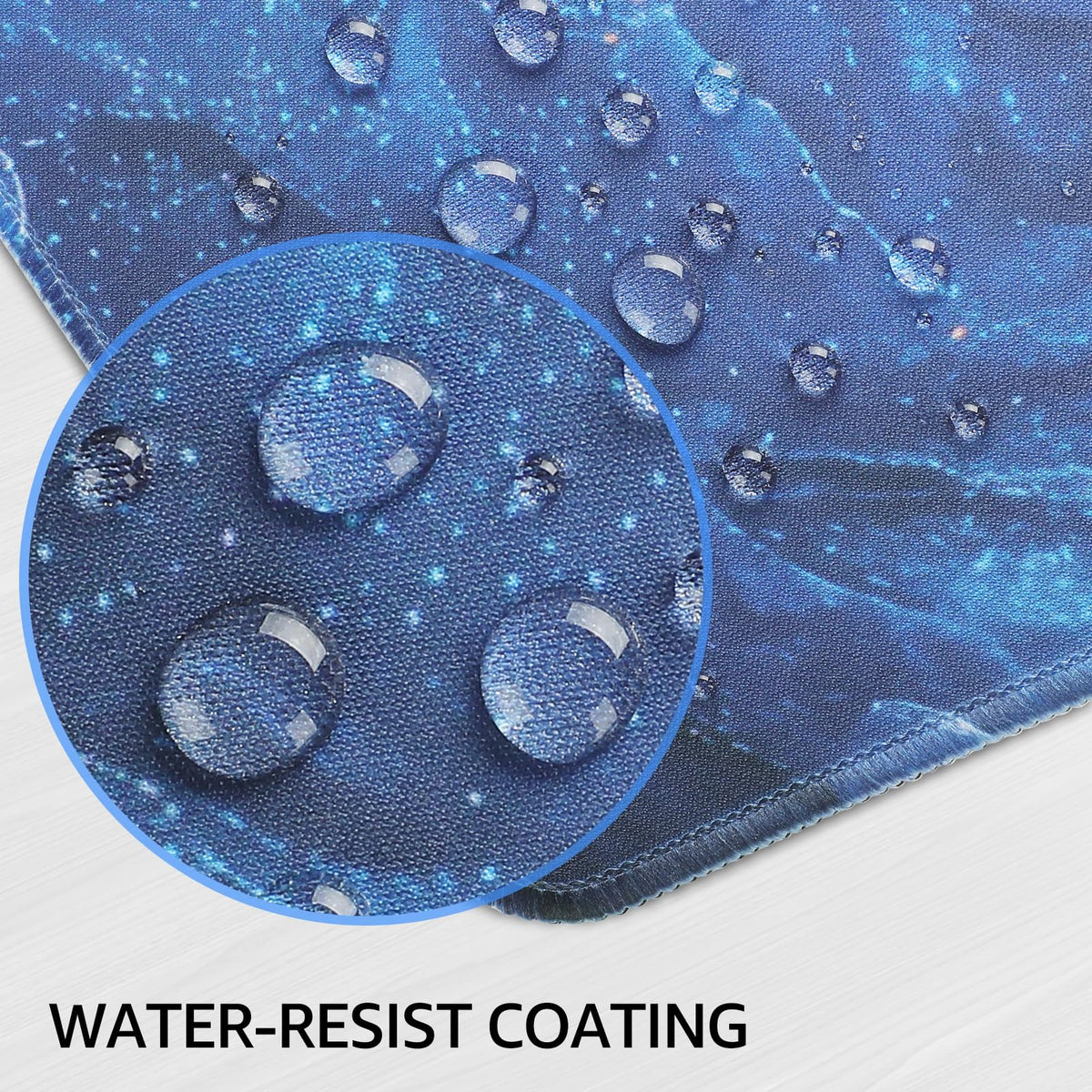 KTRIO Large Gaming Mouse Pad, Desk Mat, 31.5 x 15.7 in, Blue Marble, XXL