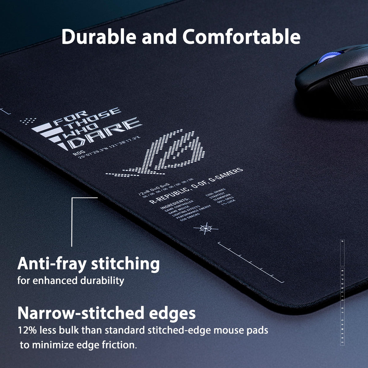 ASUS ROG Sheath II XXL Gaming Mouse Pad, 35.4” x 15.7”- Black