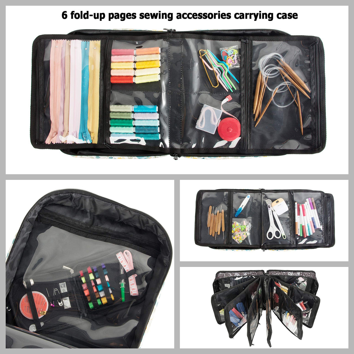 PACMAXI Sewing Accessories Storage Bag, Knitting, Craft Tools