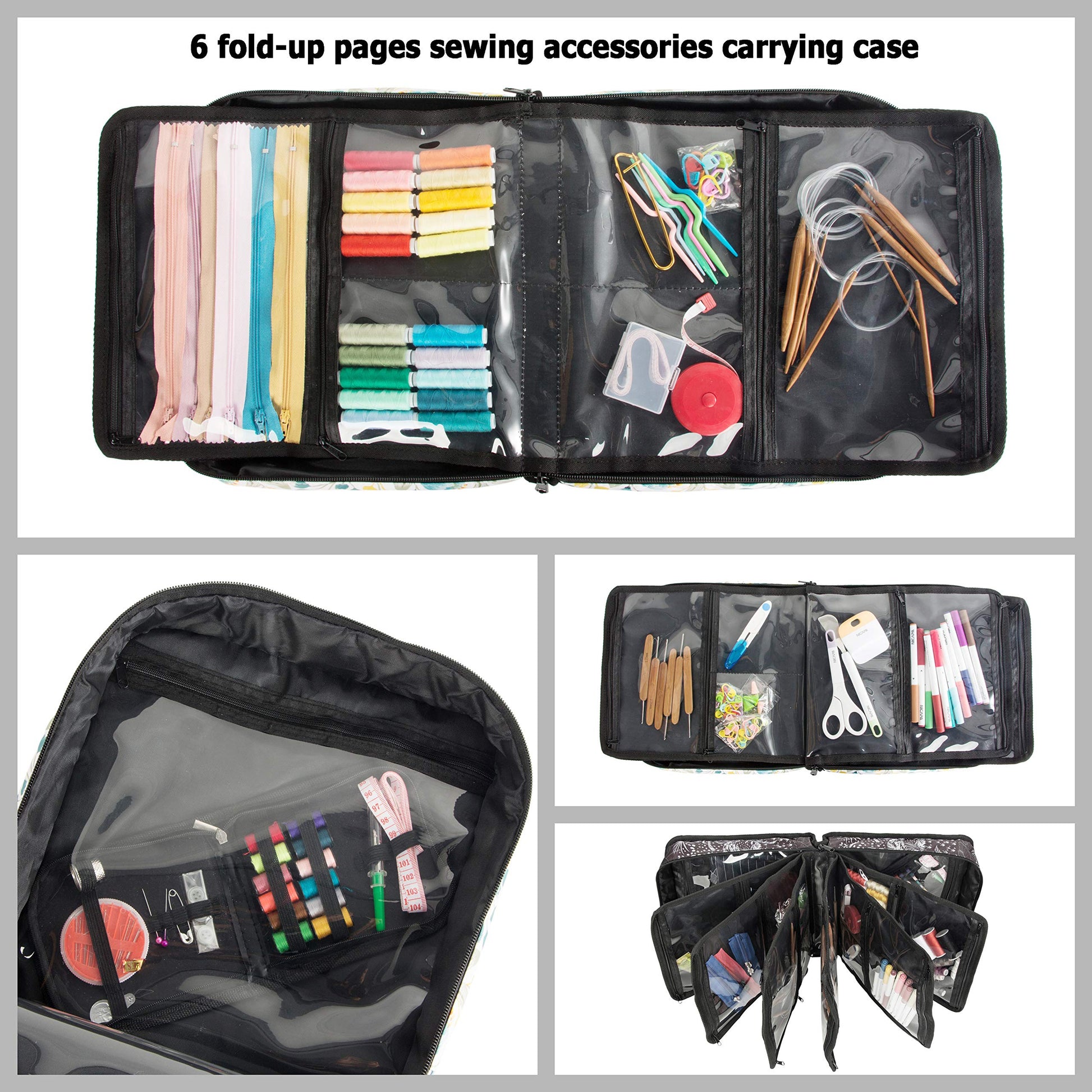 PACMAXI Sewing Accessories Storage Bag, Knitting, Craft Tools