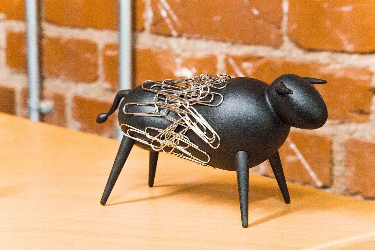 Magnetic Bull Paperclip Holder - Funny Office Desk Accessories, Secure Magnetic Paper Clip Holder