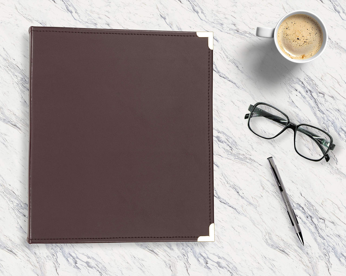Samsill Classic Collection Leather 3 Ring Binder, Executive Presentation Portfolio, 1.5 Inch (Holds