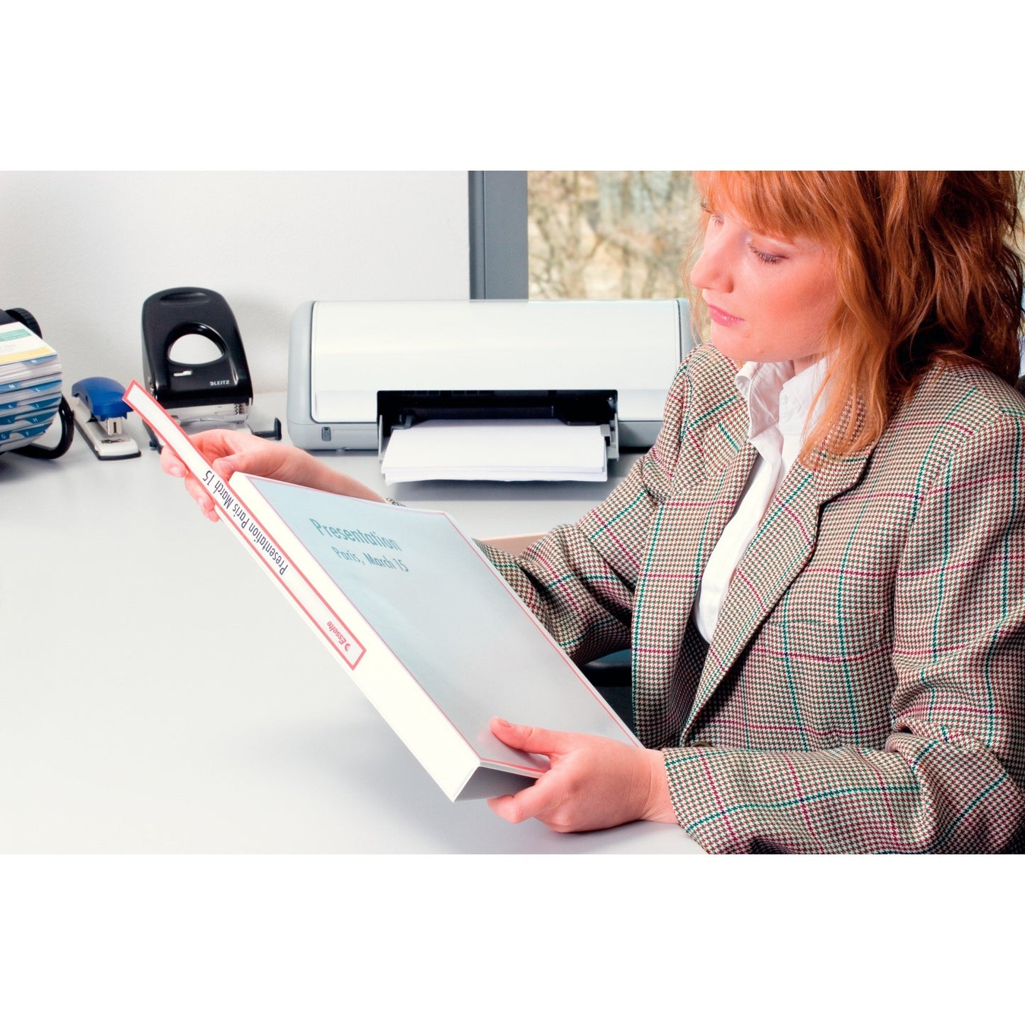 Esselte Essentials Presentation Binder, PP, 2 cm Ring Diameter, 49701 - A4, White