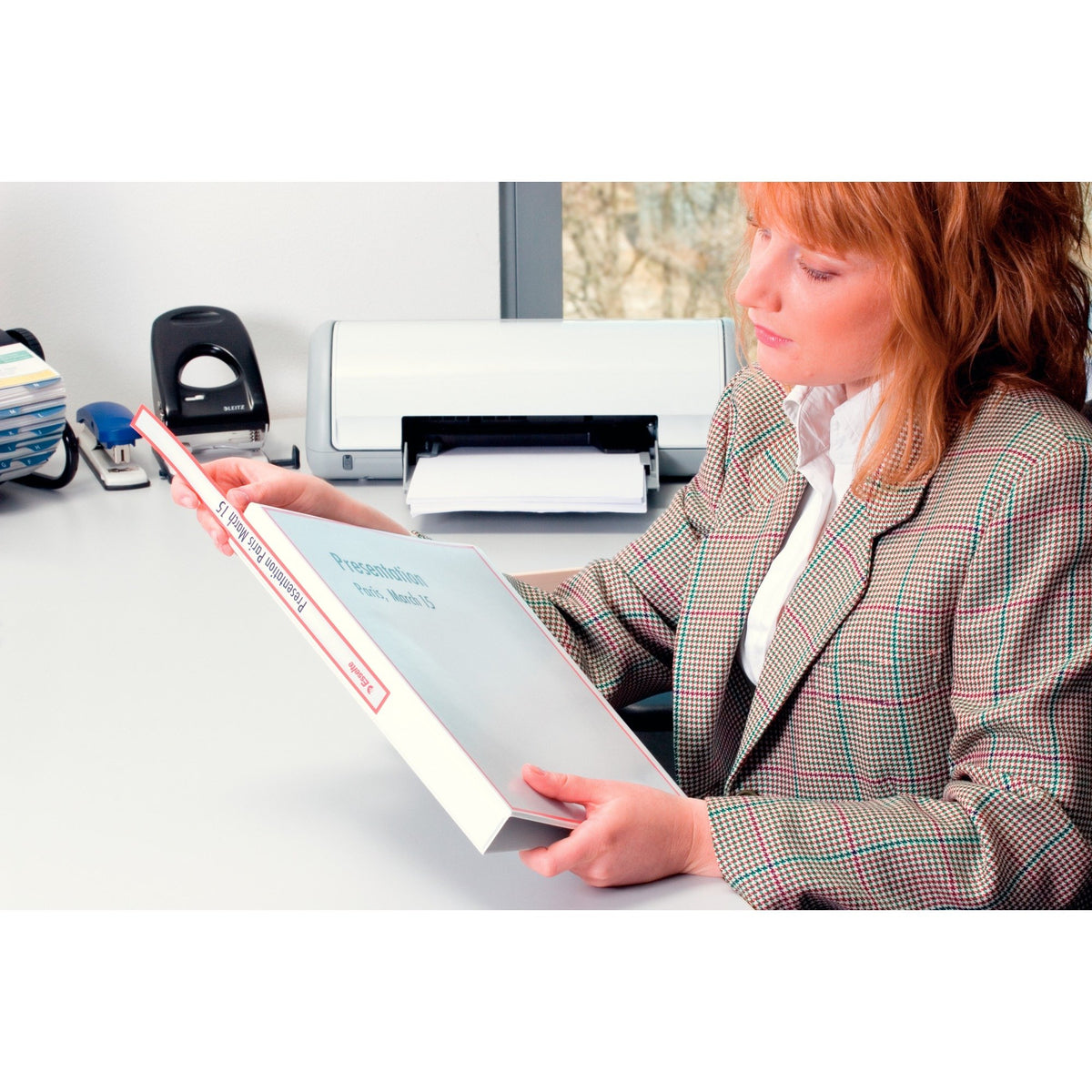 Esselte Essentials Presentation Binder, PP, 2 cm Ring Diameter, 49701 - A4, White