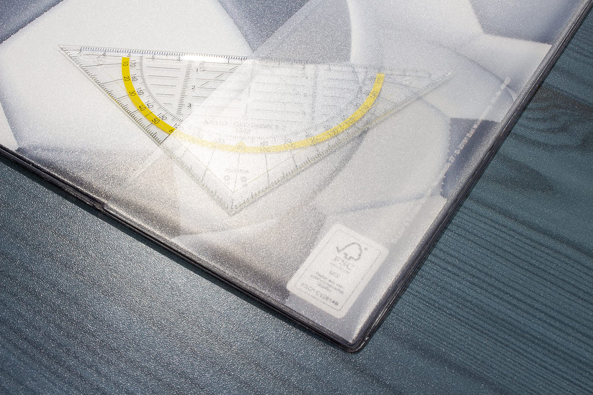Desk Mat Kangaro Football Non-Slip 38 x 58 cm with Two Pockets for Children's and Teenagers' Room