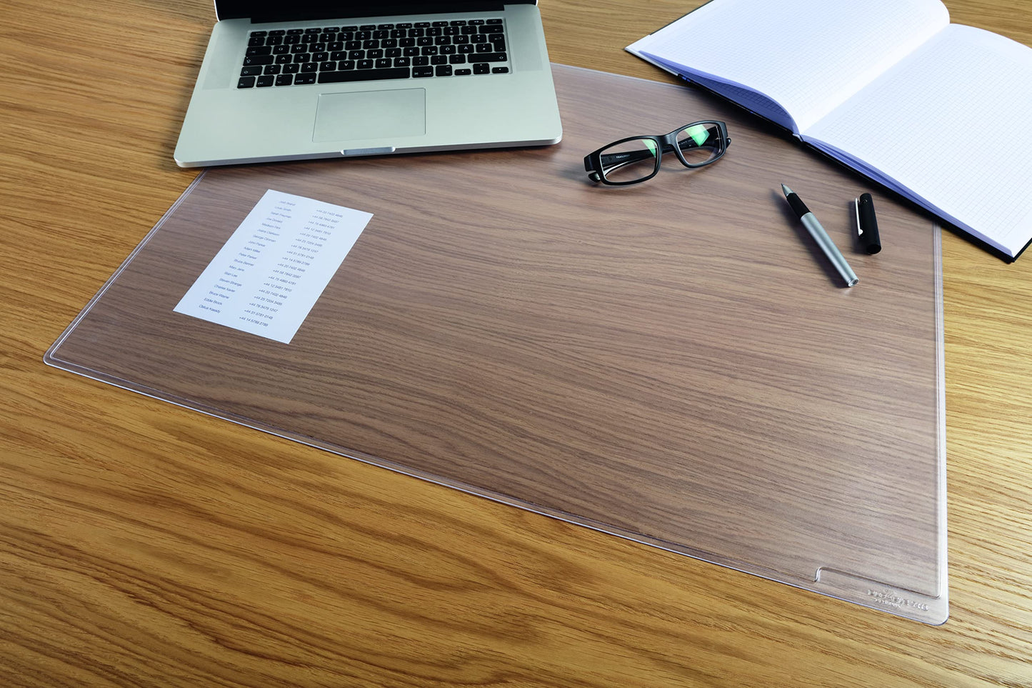 Durable, Desk Mat, Anti-Glare & Slip, Transparent, 19.25" x 25.7", 1 Pack