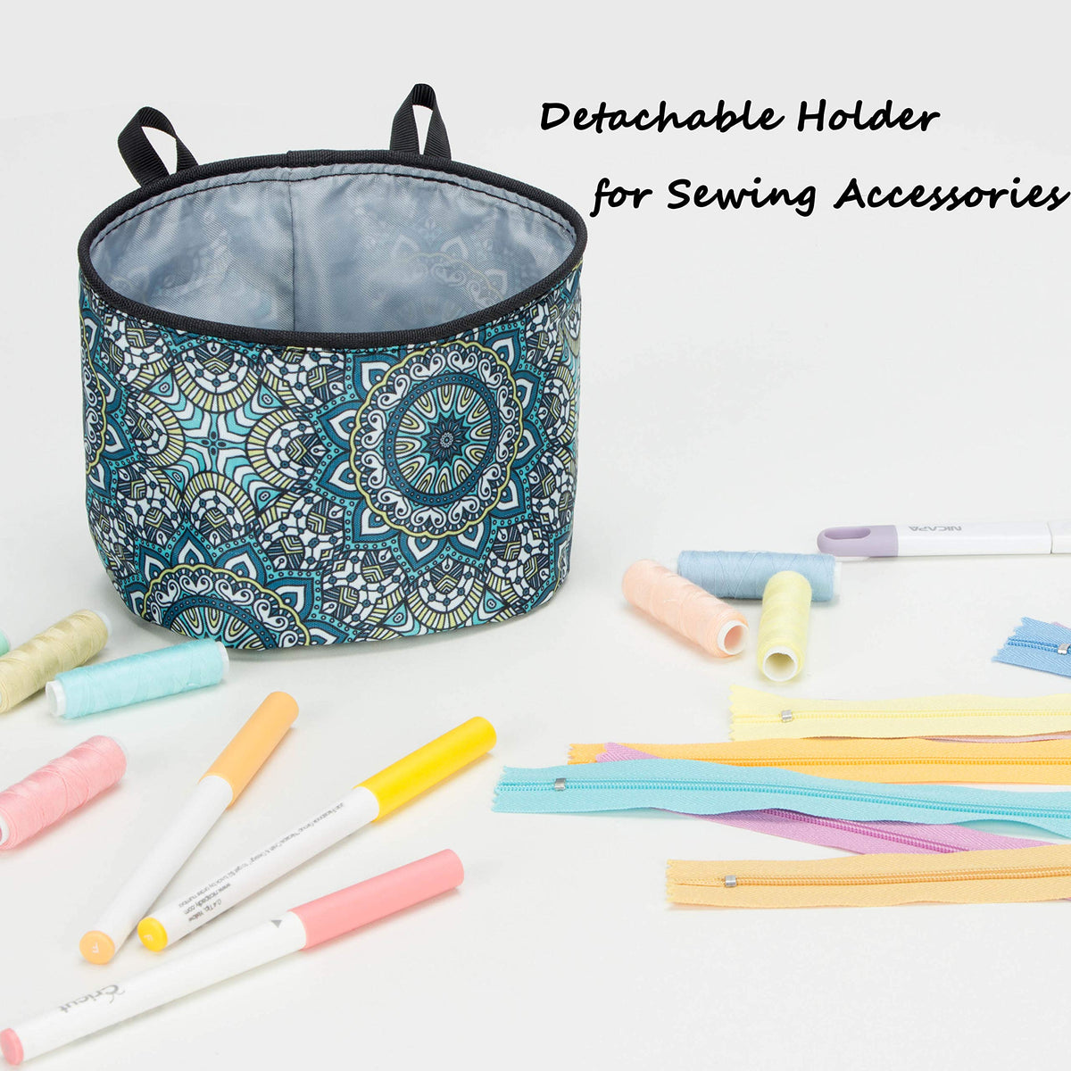 PACMAXI Sewing Machine Pad for Table, Mat with Pockets