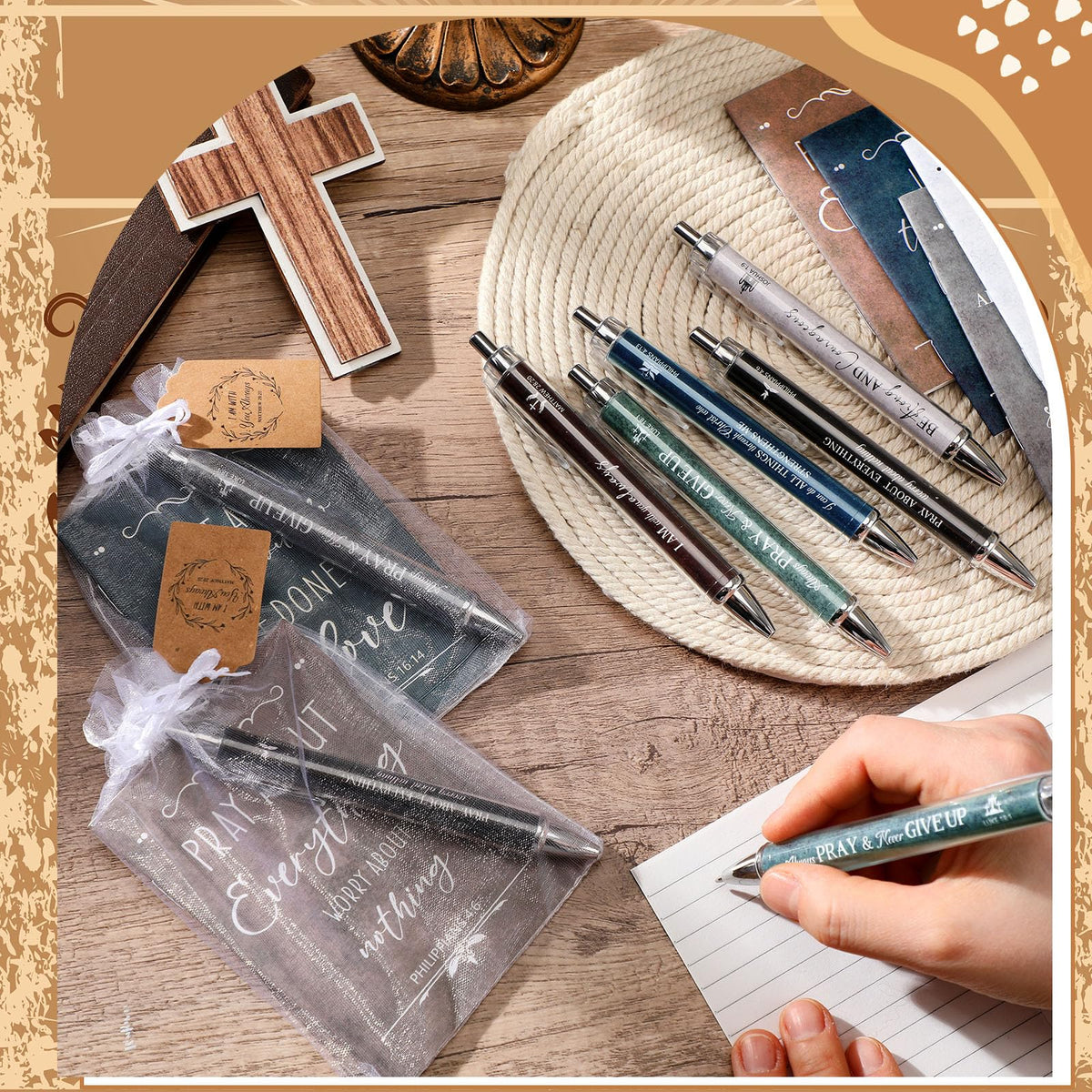 Qeeenar 200 Pcs Christian Gift Bulk Set Bible Verse, Fresh Color, Classic