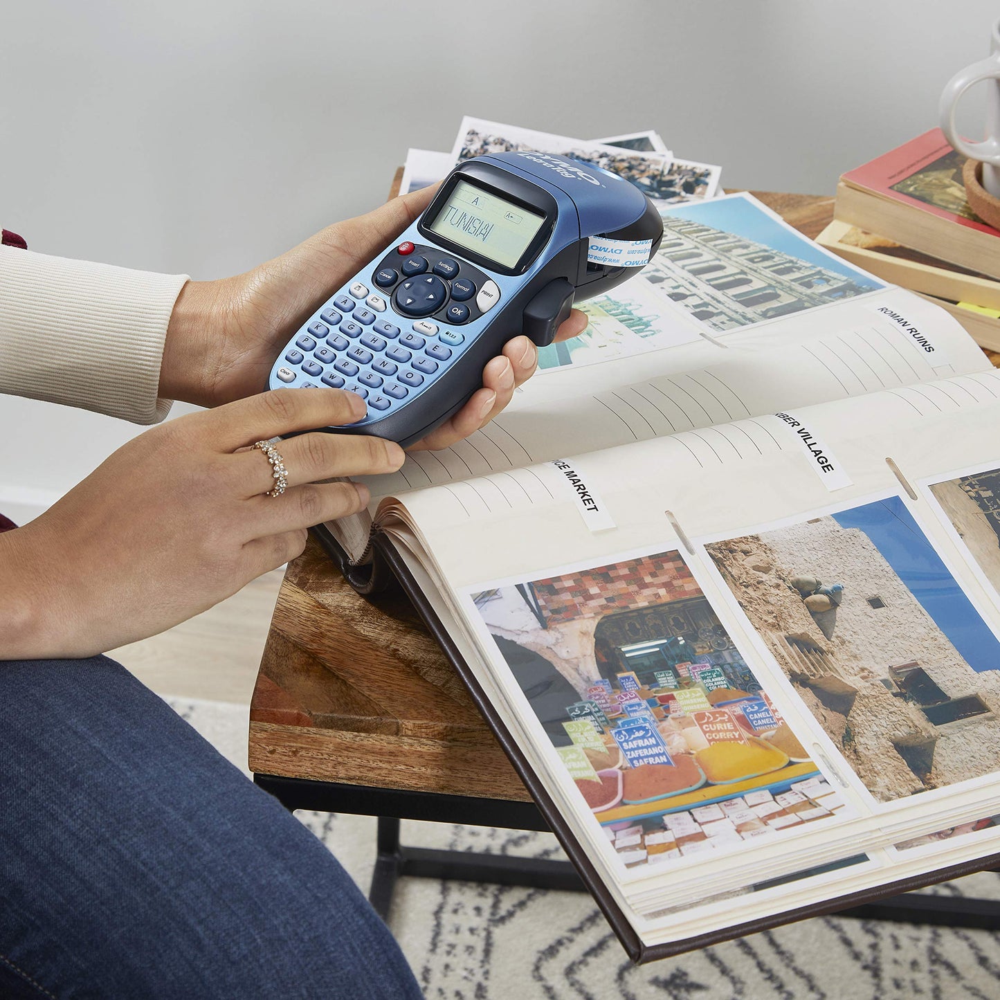 Dymo LetraTag LT-100H Label Maker Starter Kit | Handheld Label Maker Machine | with Plastic, Paper
