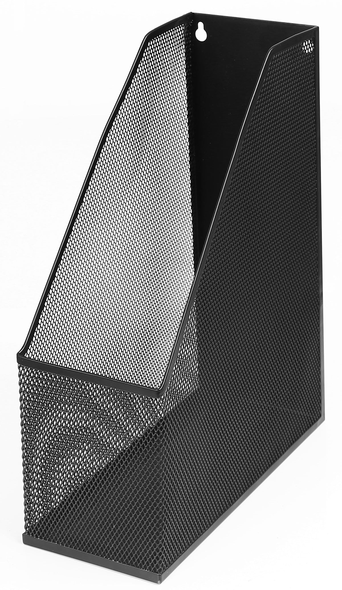 YBM HOME Mesh Steel Deluxe Magazine Rack, Extra Wide Magazine File Holder (1, Black)