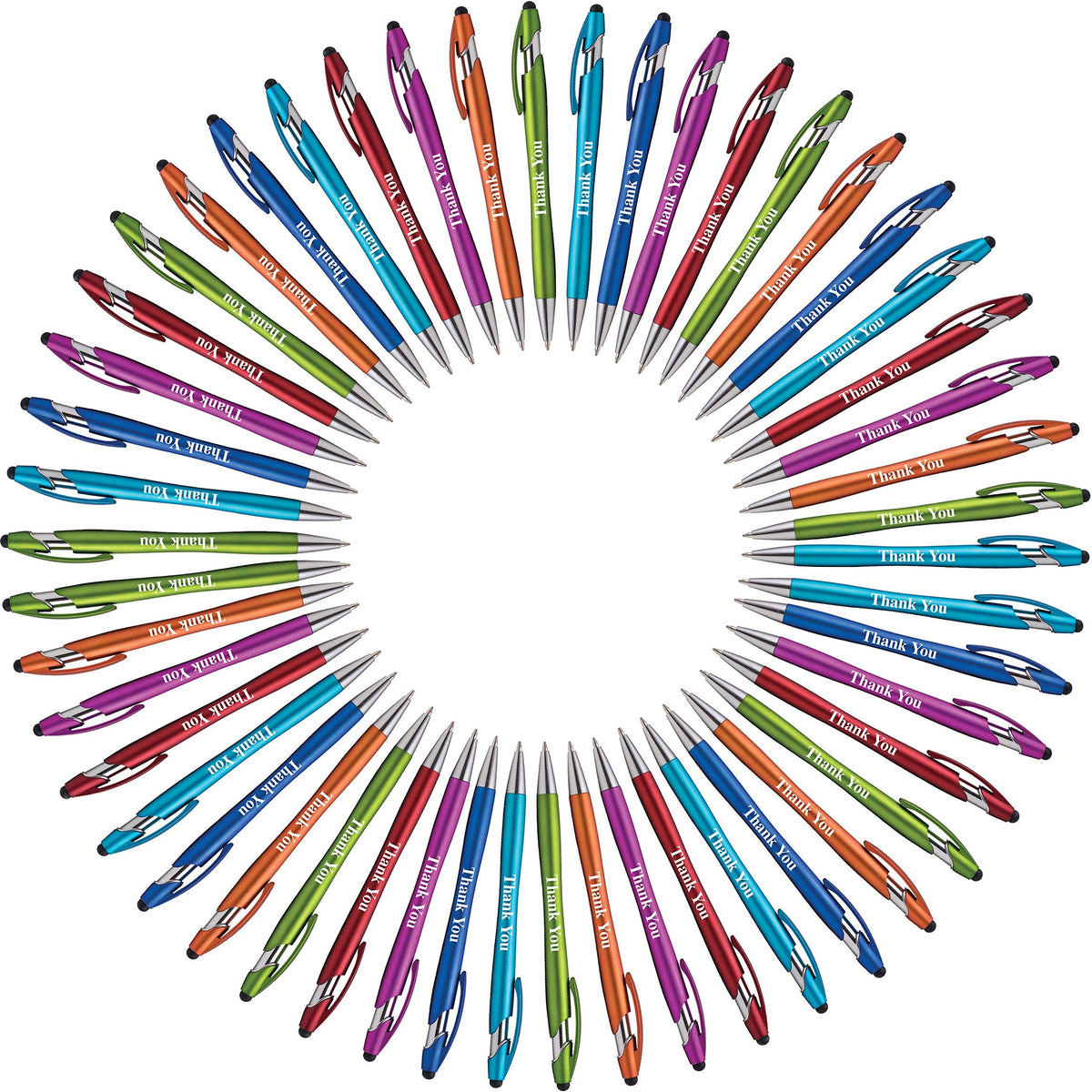 Express Pencils Thank You Gift Stylus Pens For All TouchScreen Devices - 2 in 1 Combo Pen for
