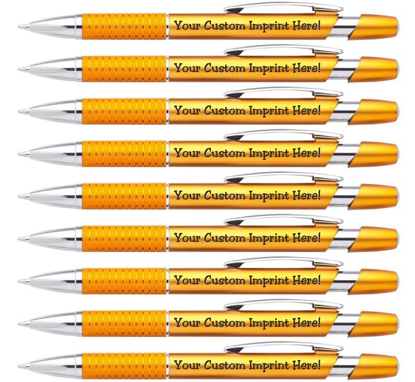 ExpressDesigns™ Personalized Ballpoint Pens Click action Custom Black writing ink - The Sleeker