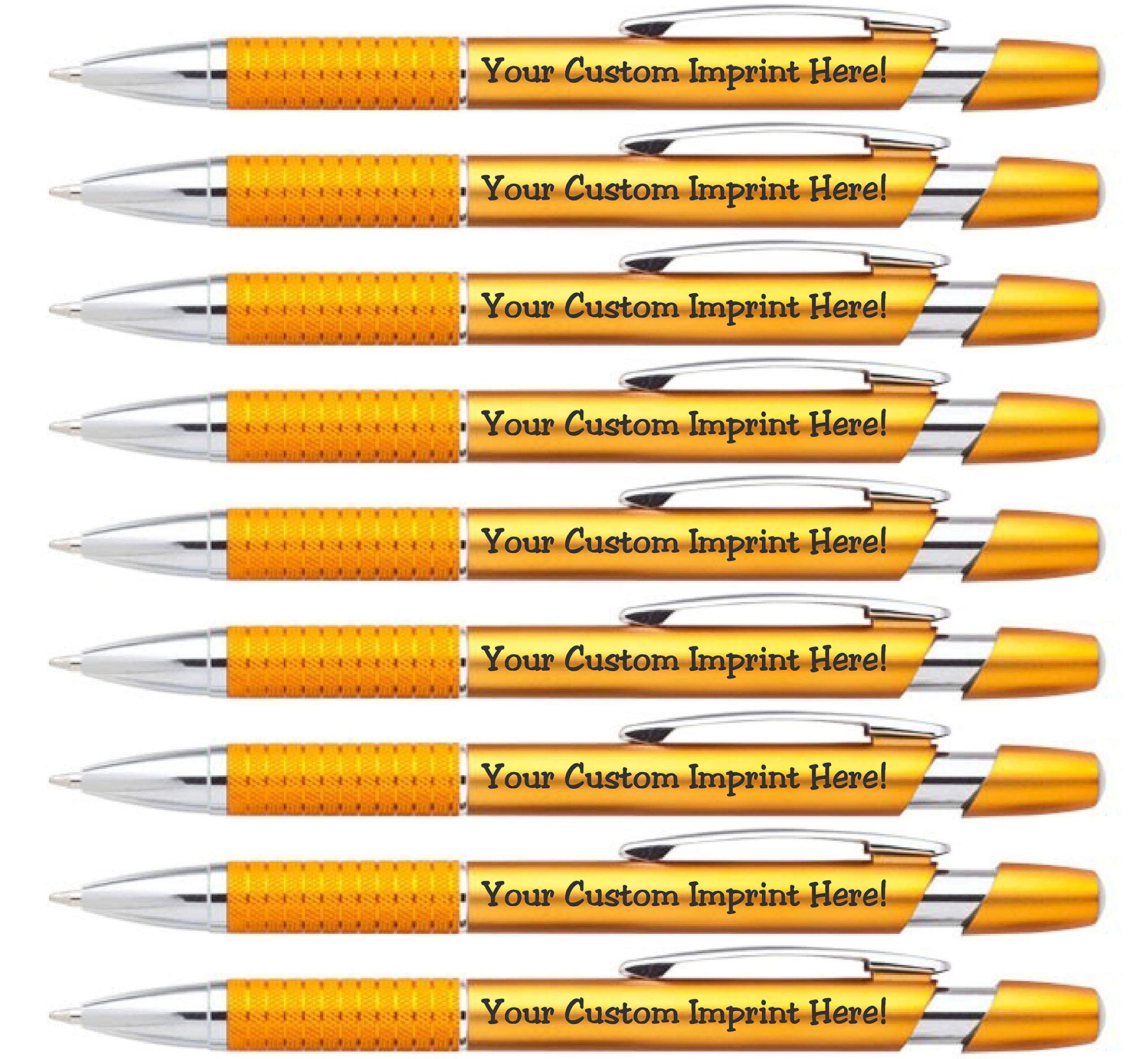 ExpressDesigns™ Personalized Ballpoint Pens Click action Custom Black writing ink - The Sleeker