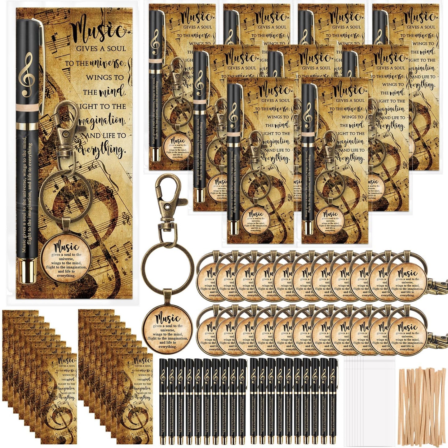 Spakon 90 Pcs Music Appreciation Gifts Bulk Musical Party Favors