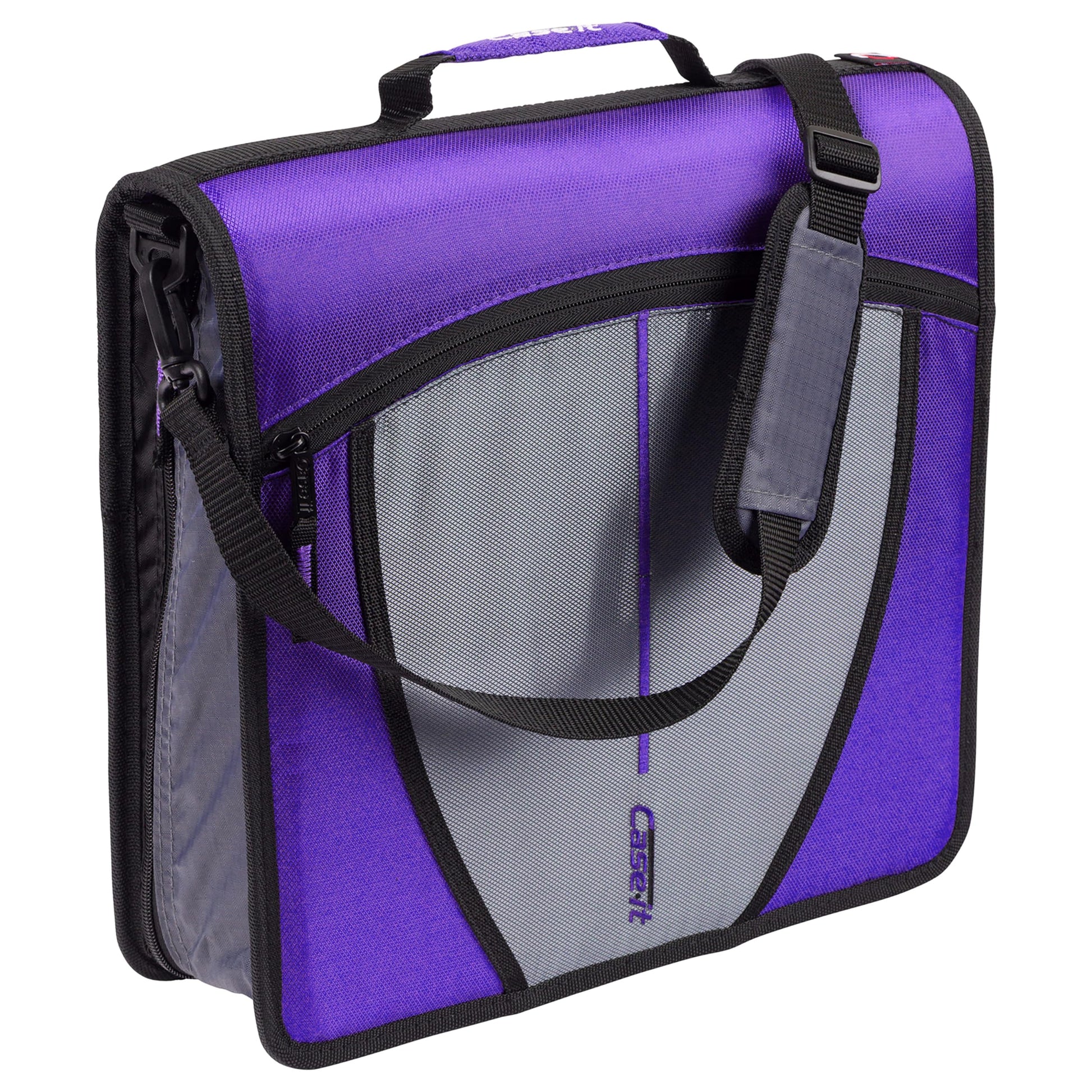 Case-it School Zipper Binder | 3" O-Rings | 600-Sheet | D-146 Purple Haze