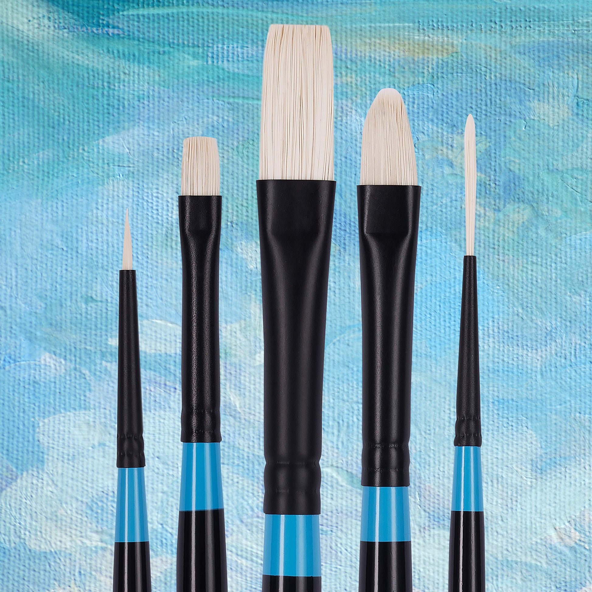Princeton Aspen 6500 Series 5pc Professional Paint Brushes for Acrylic Painting - Synthetic Oil