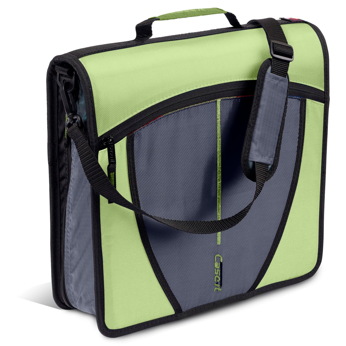 Case-it School Zipper Binder | 3-Inch O-Rings | 600-Sheet | D-146 Key Lime