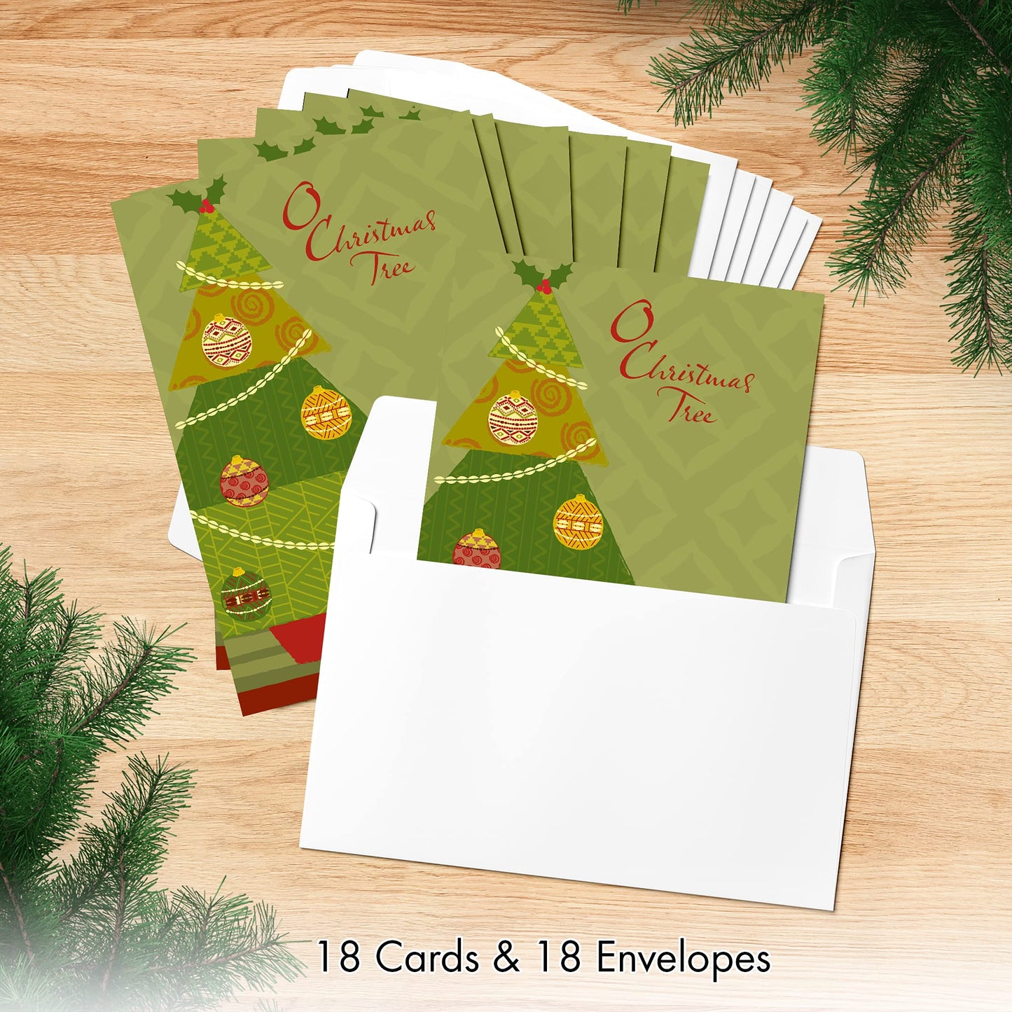 Designer Greetings African-American Heritage Collection Boxed Christmas Cards, O Christmas Tree