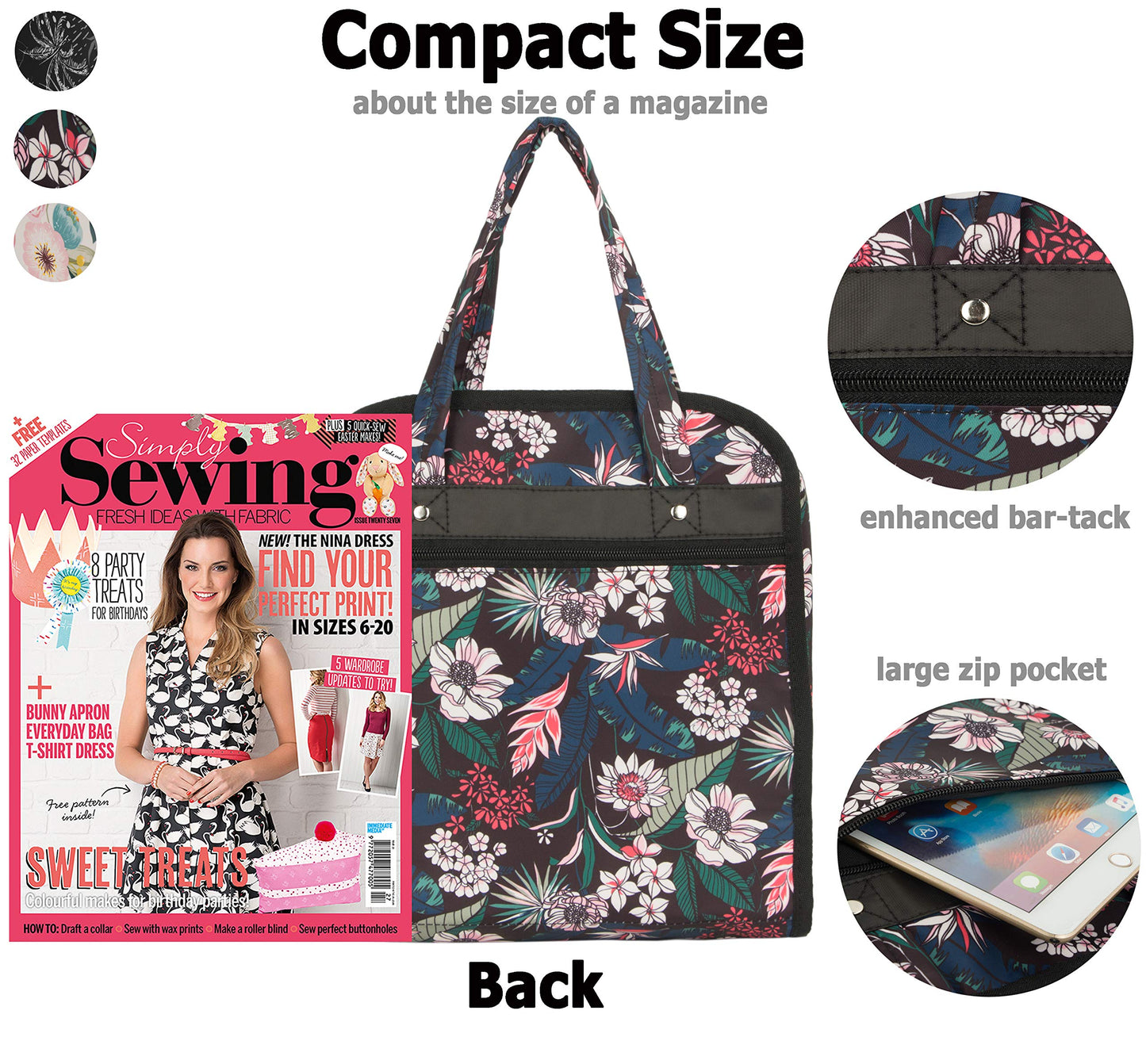 PACMAXI Sewing Accessories Storage Bag, Knitting, Craft Tools