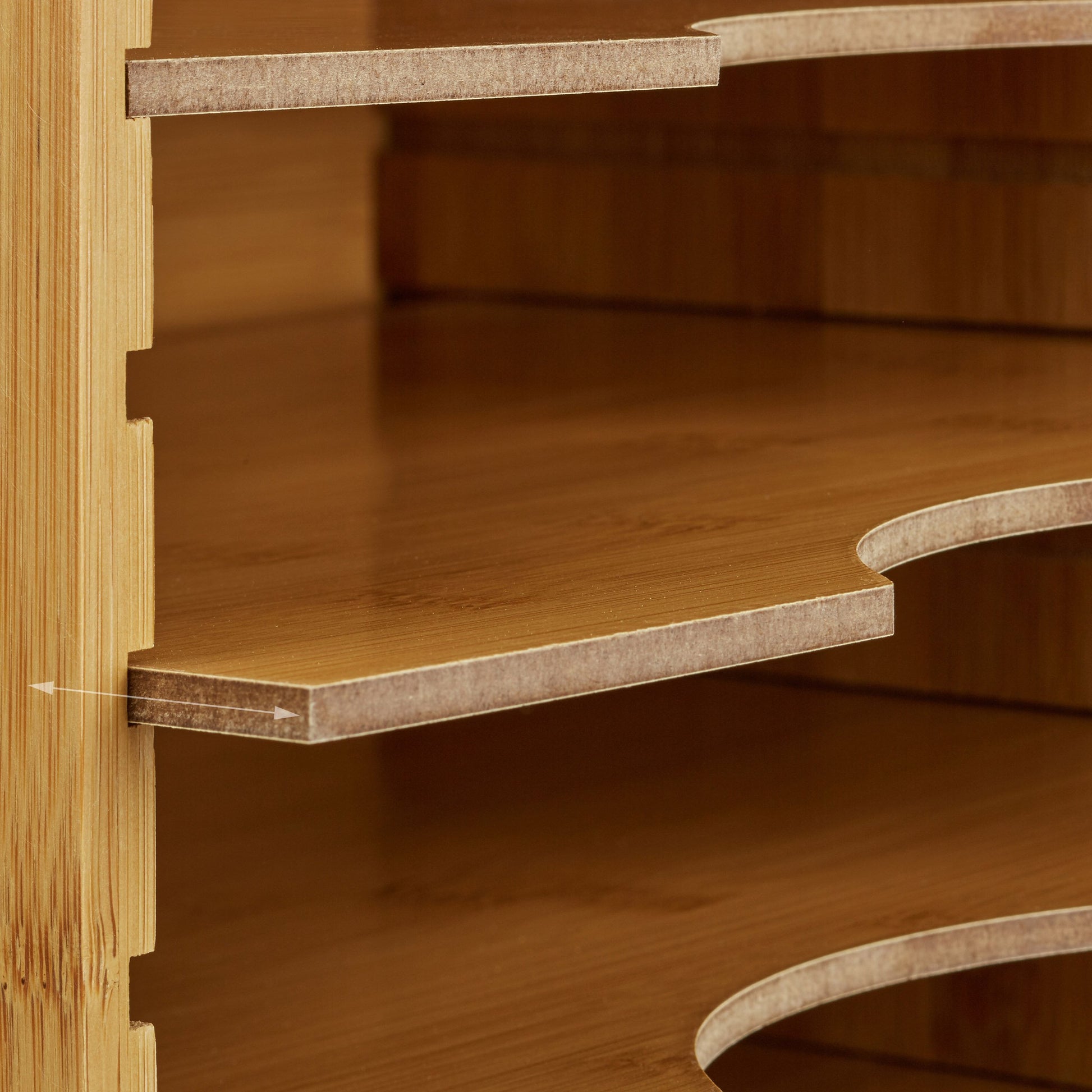 Relaxdays Bamboo File Holder, Size: 26.5 x 33.5 x 24.5 cm Storage System Desk Organizer Document
