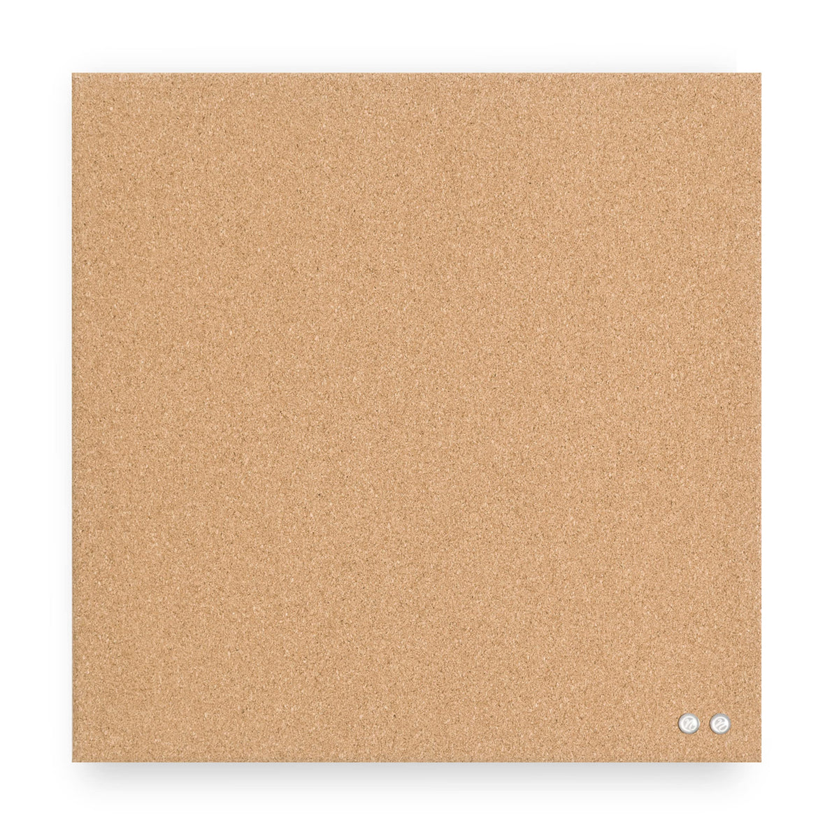 U Brands Cork Bulletin Board, Frameless, 14” x 14” Tile, 1 Count, Natural